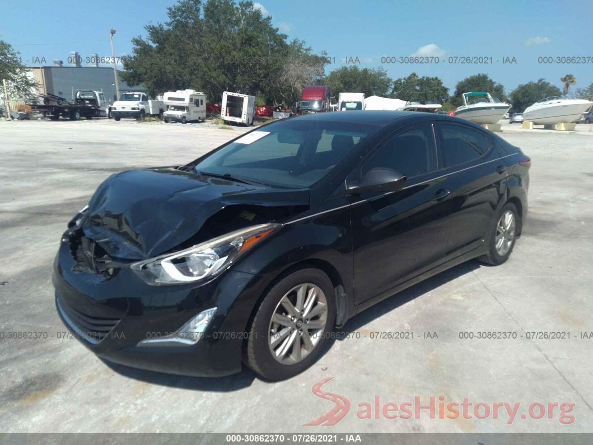 5NPDH4AE7GH655507 2016 HYUNDAI ELANTRA