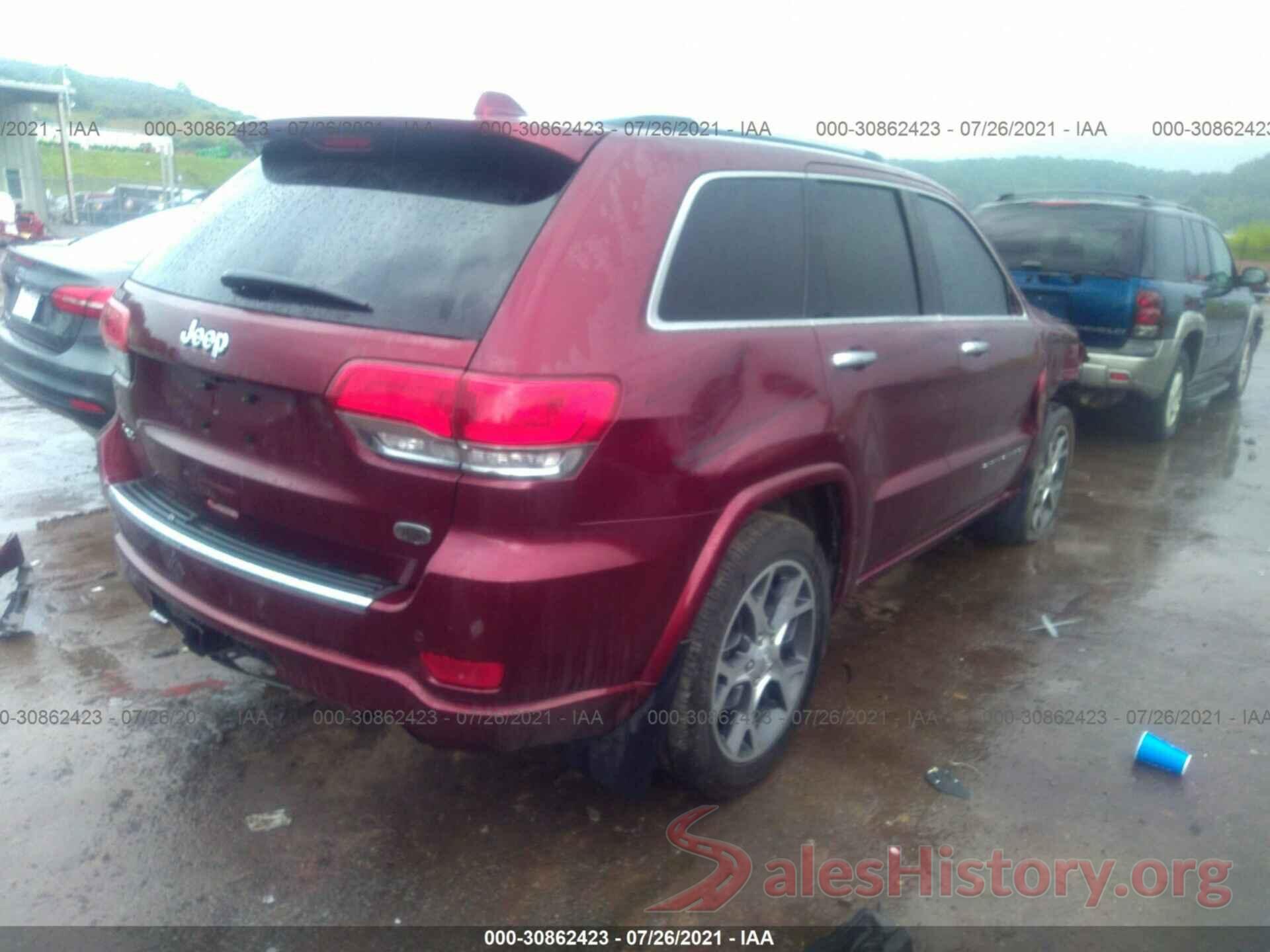 1C4RJFCG4KC710021 2019 JEEP GRAND CHEROKEE