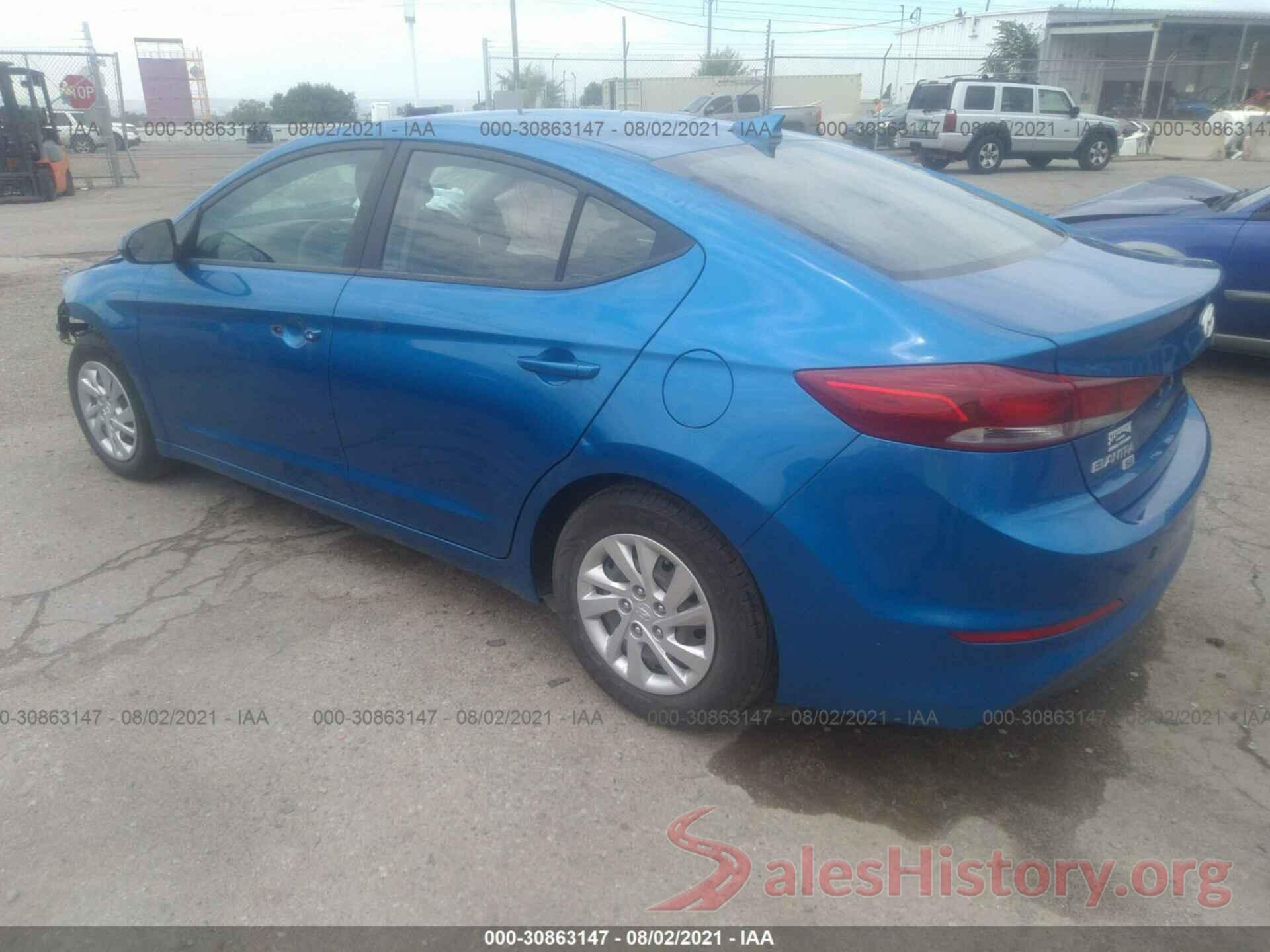 5NPD74LF5HH145554 2017 HYUNDAI ELANTRA