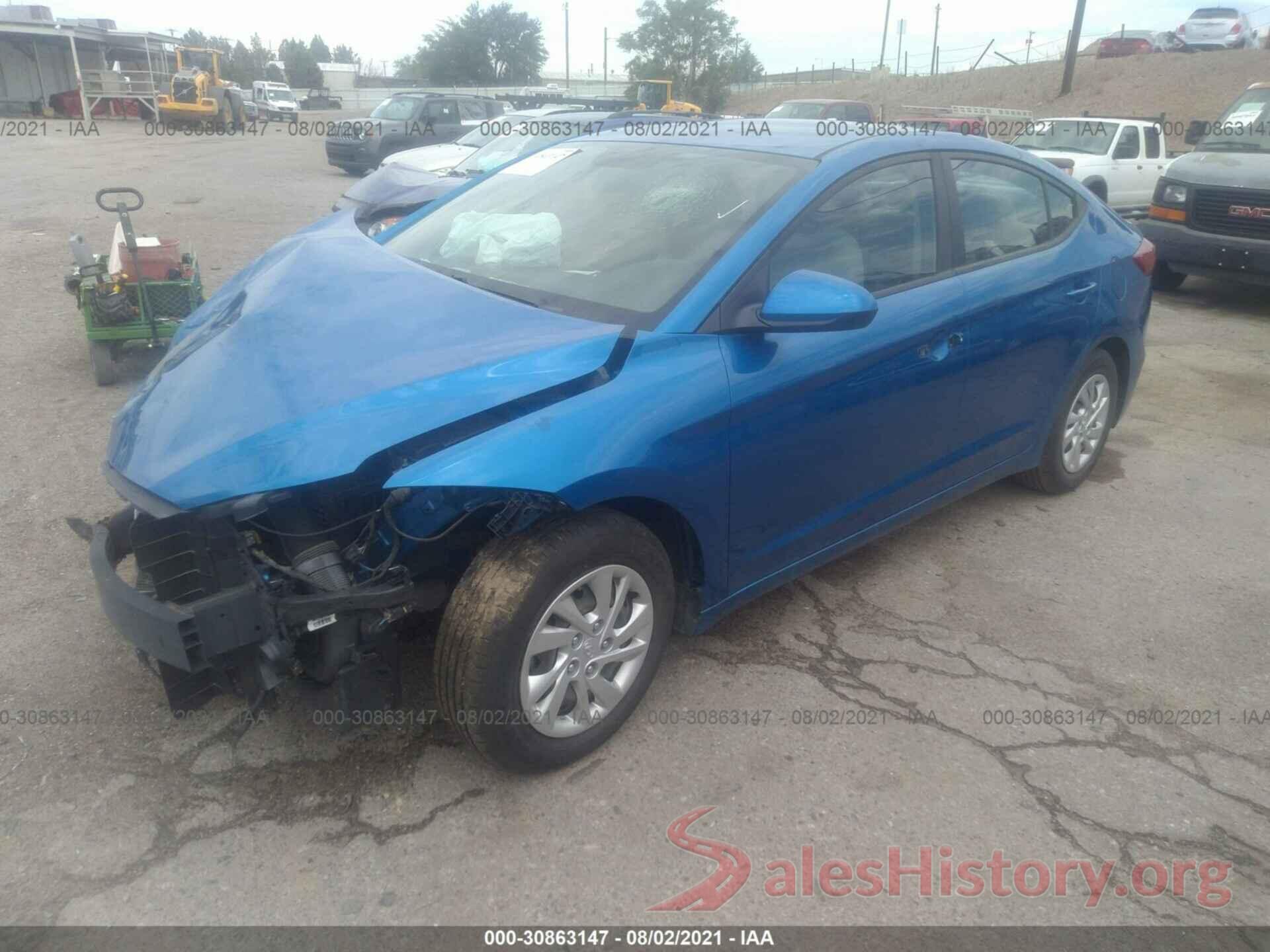 5NPD74LF5HH145554 2017 HYUNDAI ELANTRA