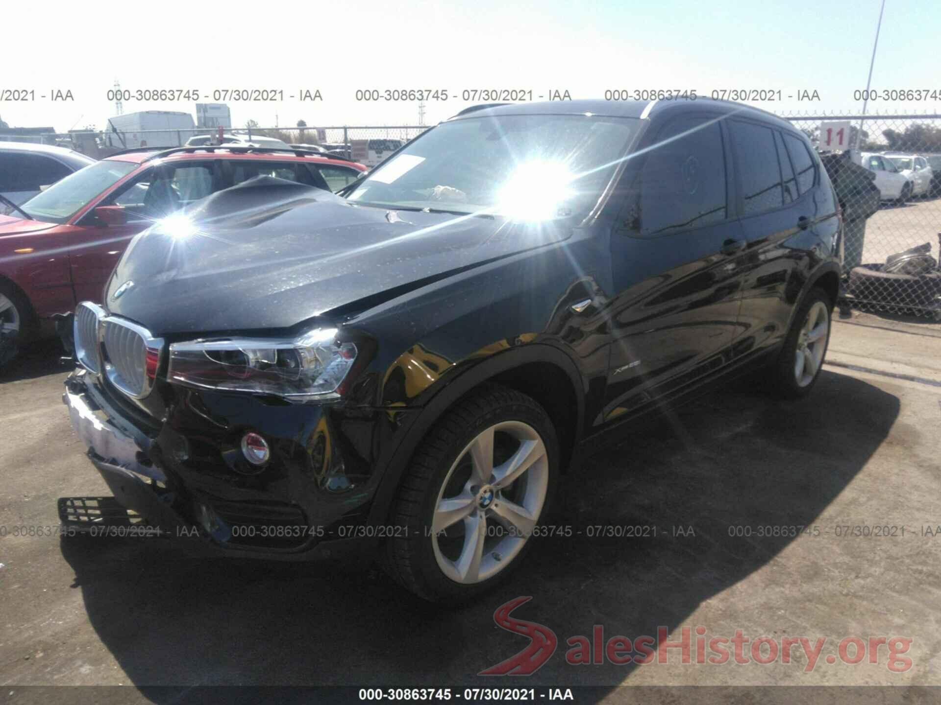 5UXWX9C57H0T13686 2017 BMW X3