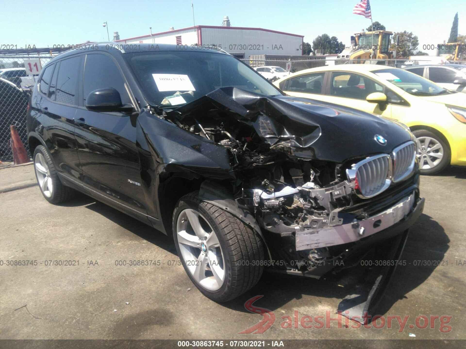 5UXWX9C57H0T13686 2017 BMW X3