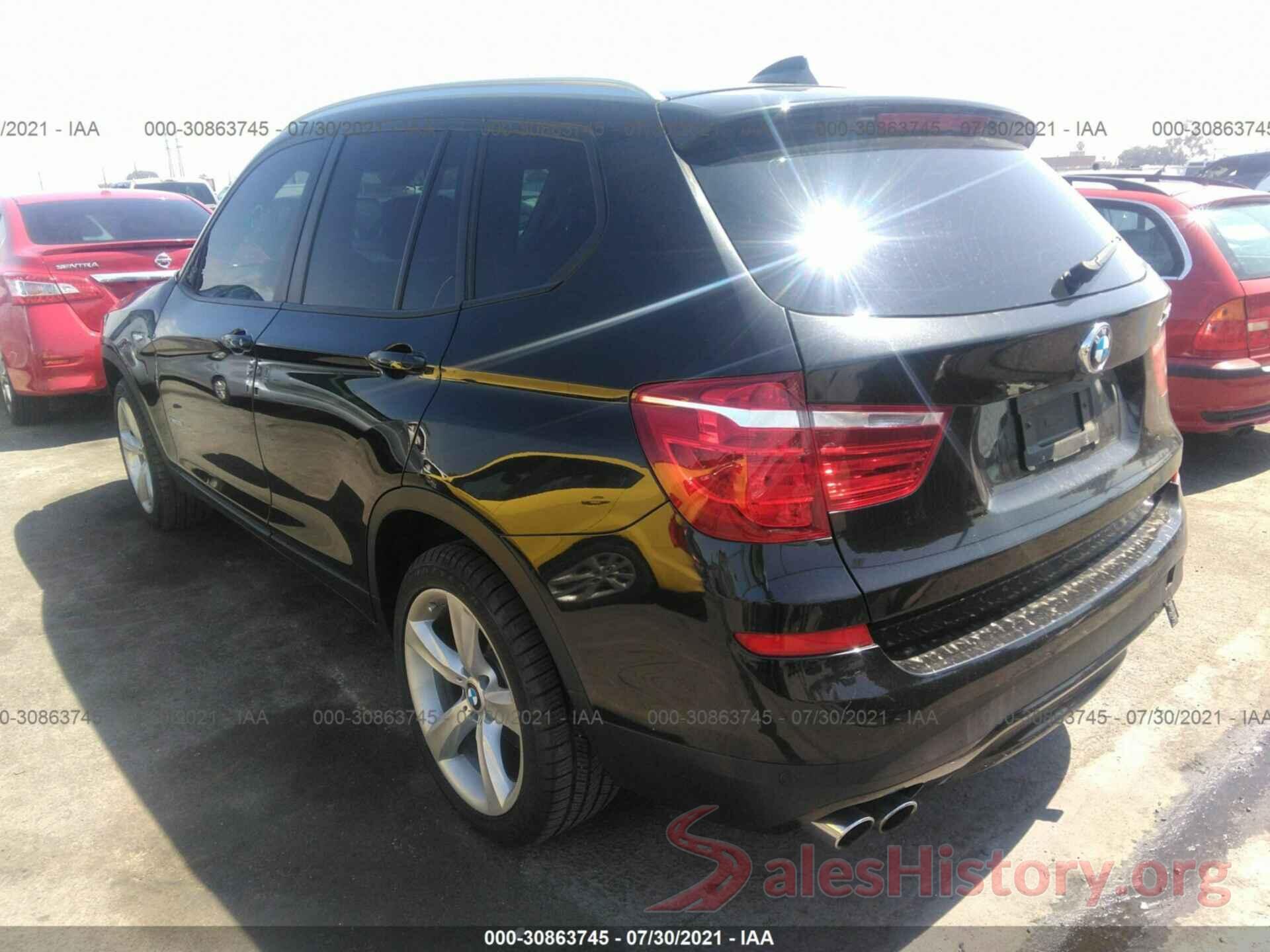 5UXWX9C57H0T13686 2017 BMW X3