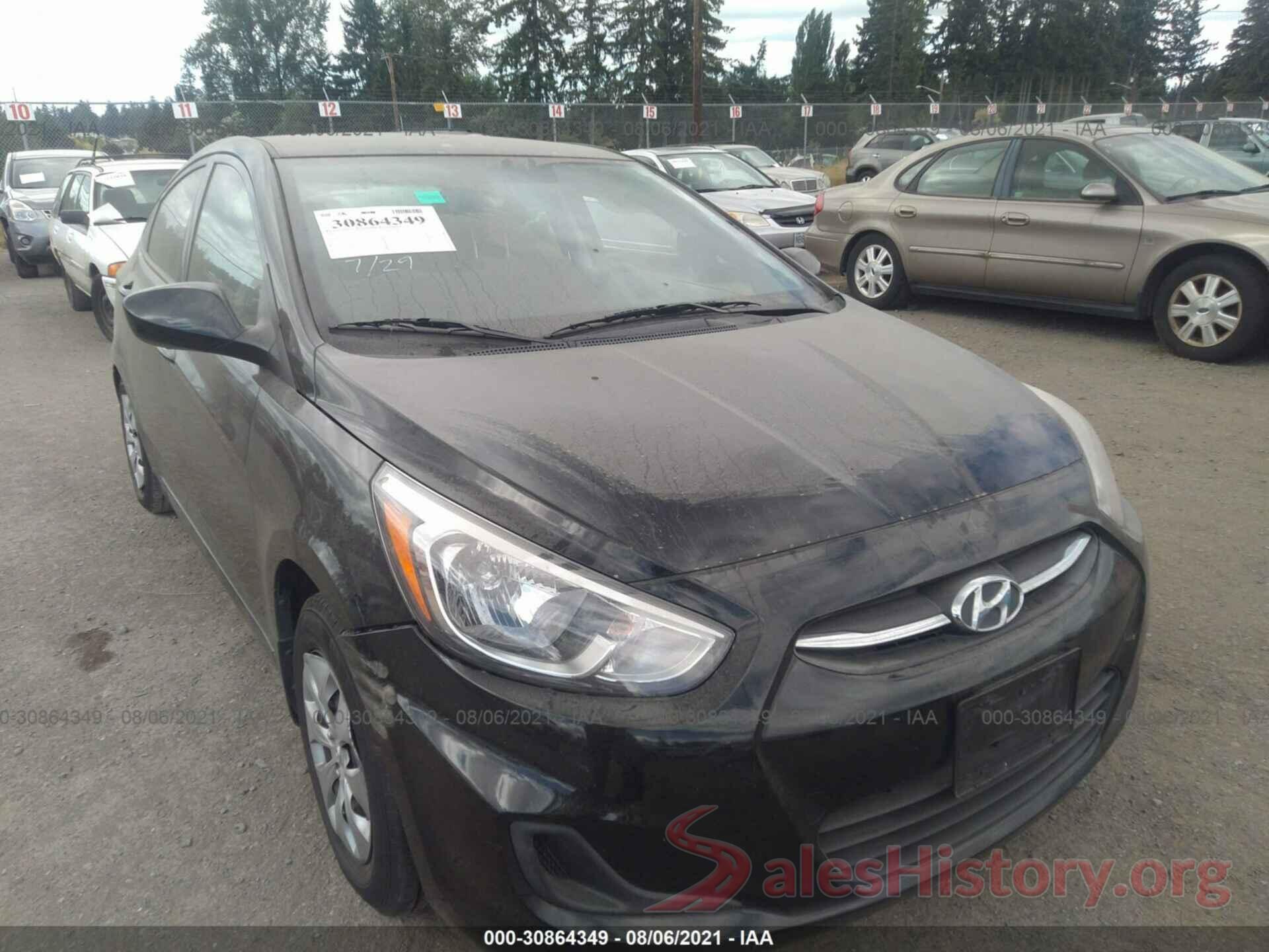 KMHCT4AE8GU145842 2016 HYUNDAI ACCENT