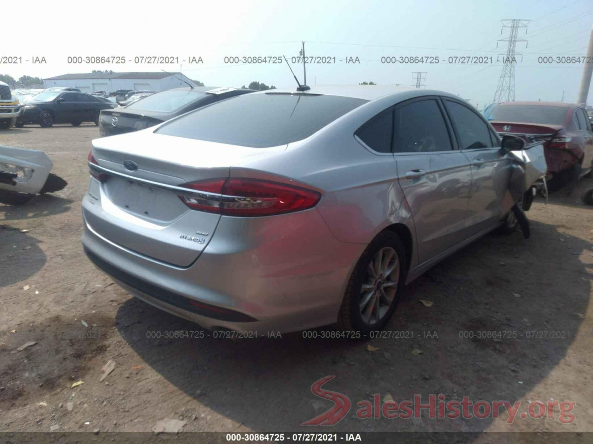 3FA6P0LU5HR196023 2017 FORD FUSION