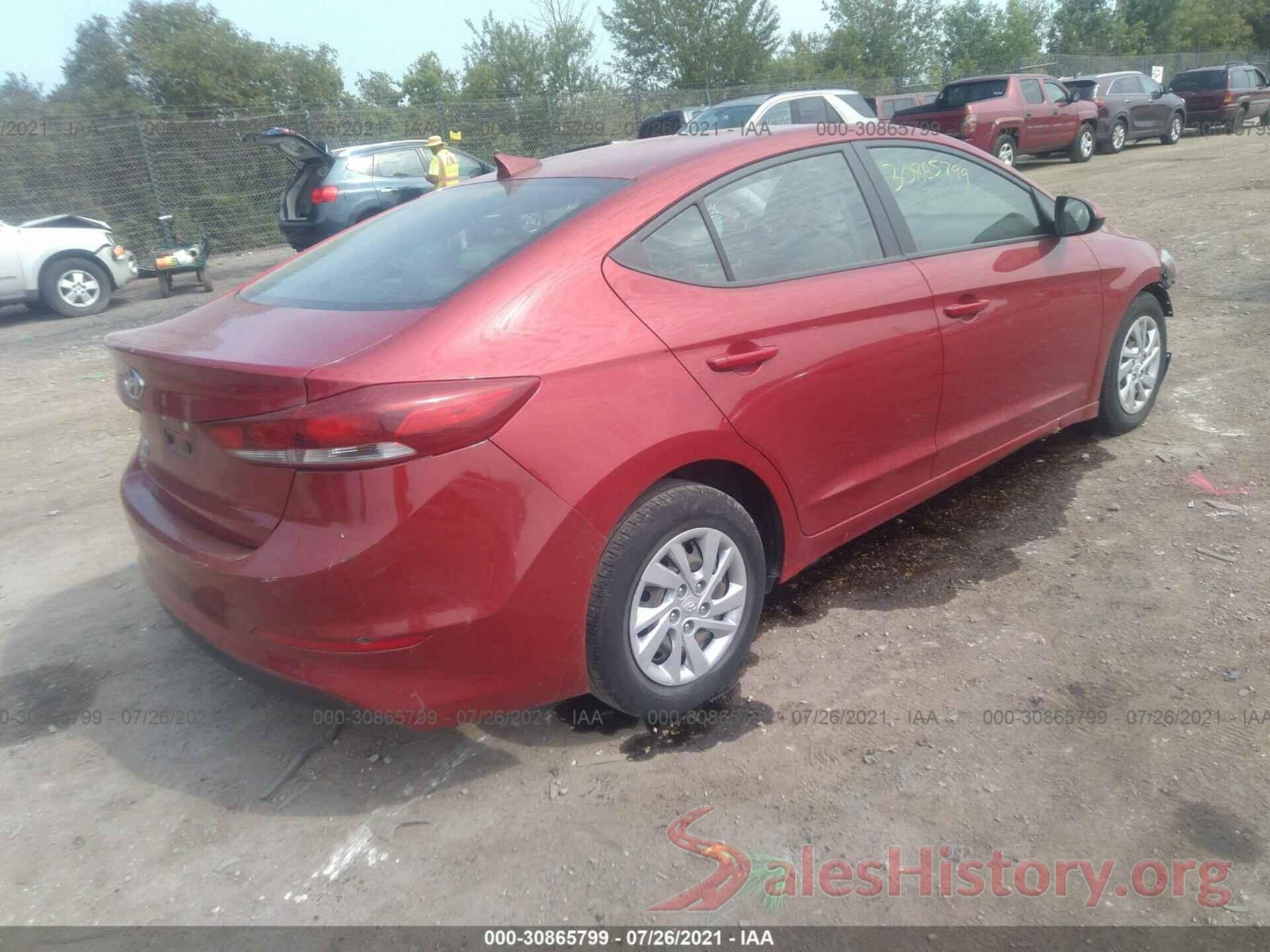 KMHD74LF6HU100995 2017 HYUNDAI ELANTRA