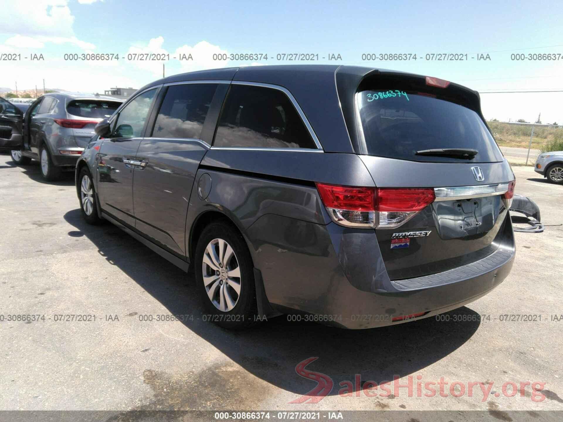 5FNRL5H61GB129722 2016 HONDA ODYSSEY