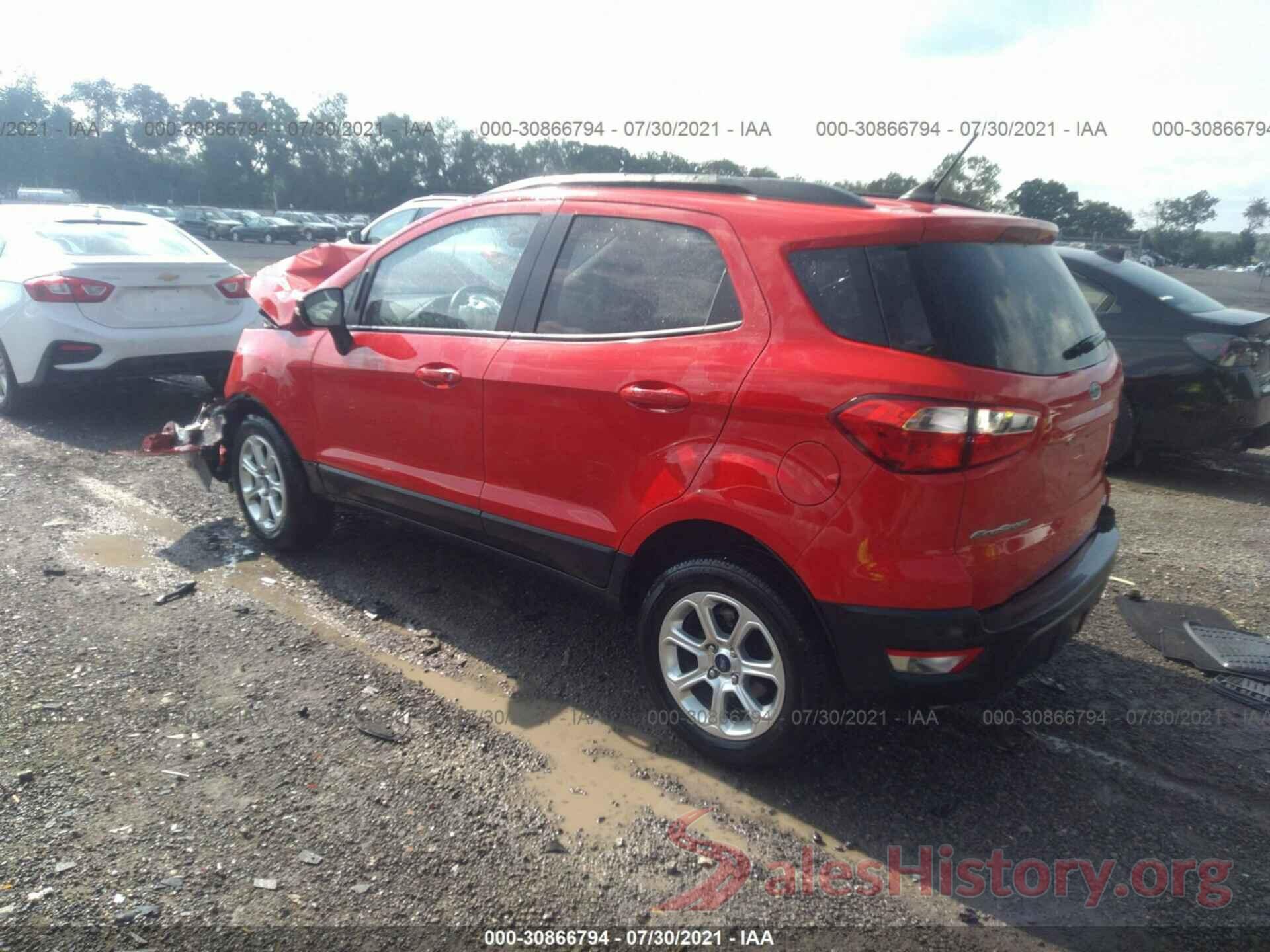 MAJ6S3GL3LC343657 2020 FORD ECOSPORT