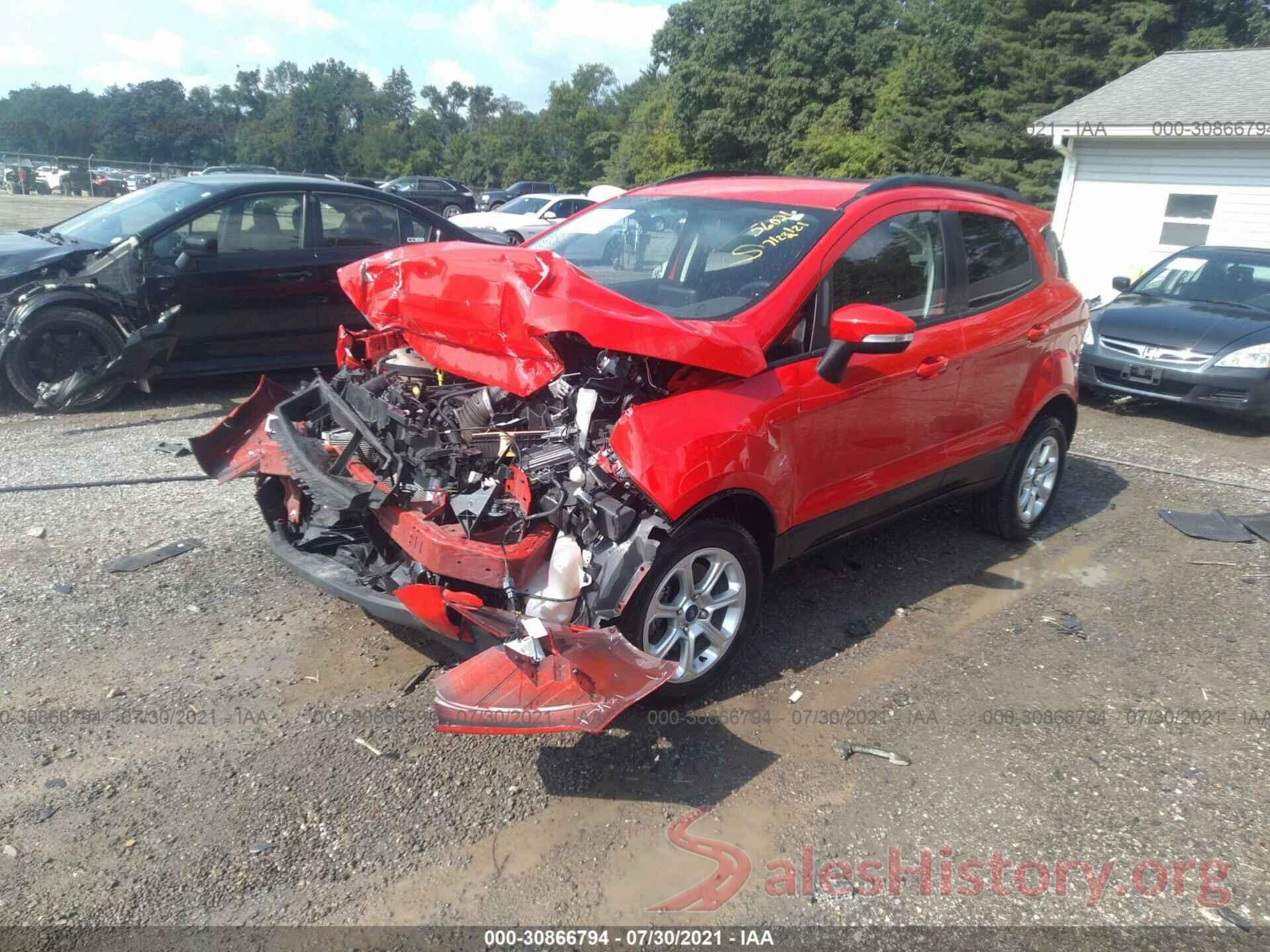 MAJ6S3GL3LC343657 2020 FORD ECOSPORT