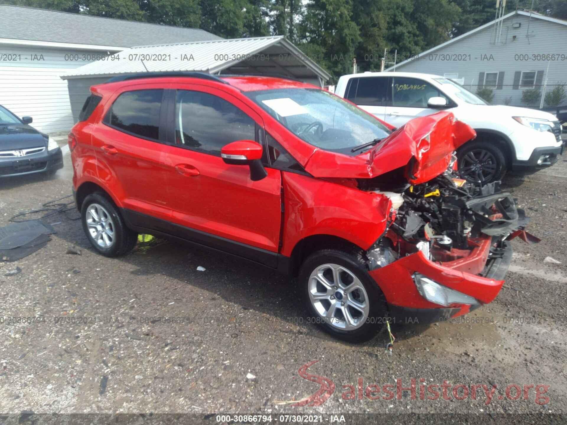 MAJ6S3GL3LC343657 2020 FORD ECOSPORT