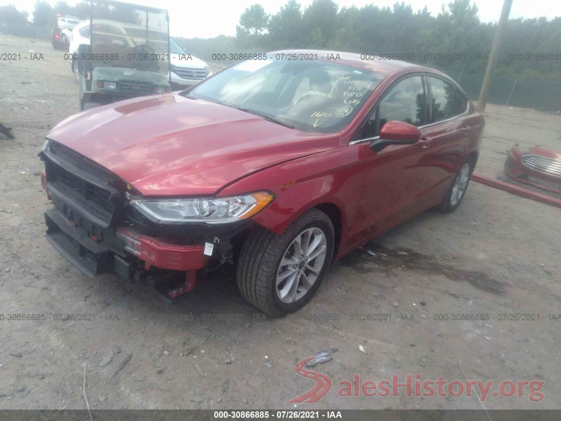 3FA6P0HD4LR261610 2020 FORD FUSION