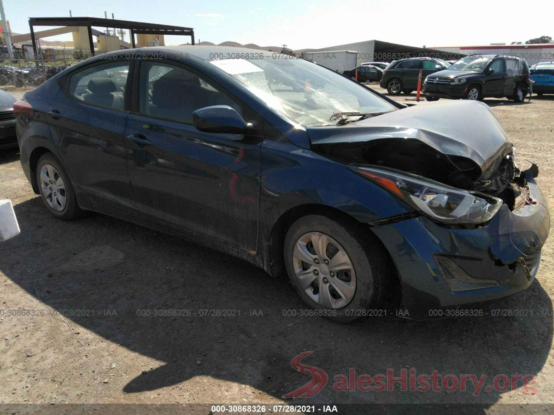 KMHDH4AE6GU482712 2016 HYUNDAI ELANTRA