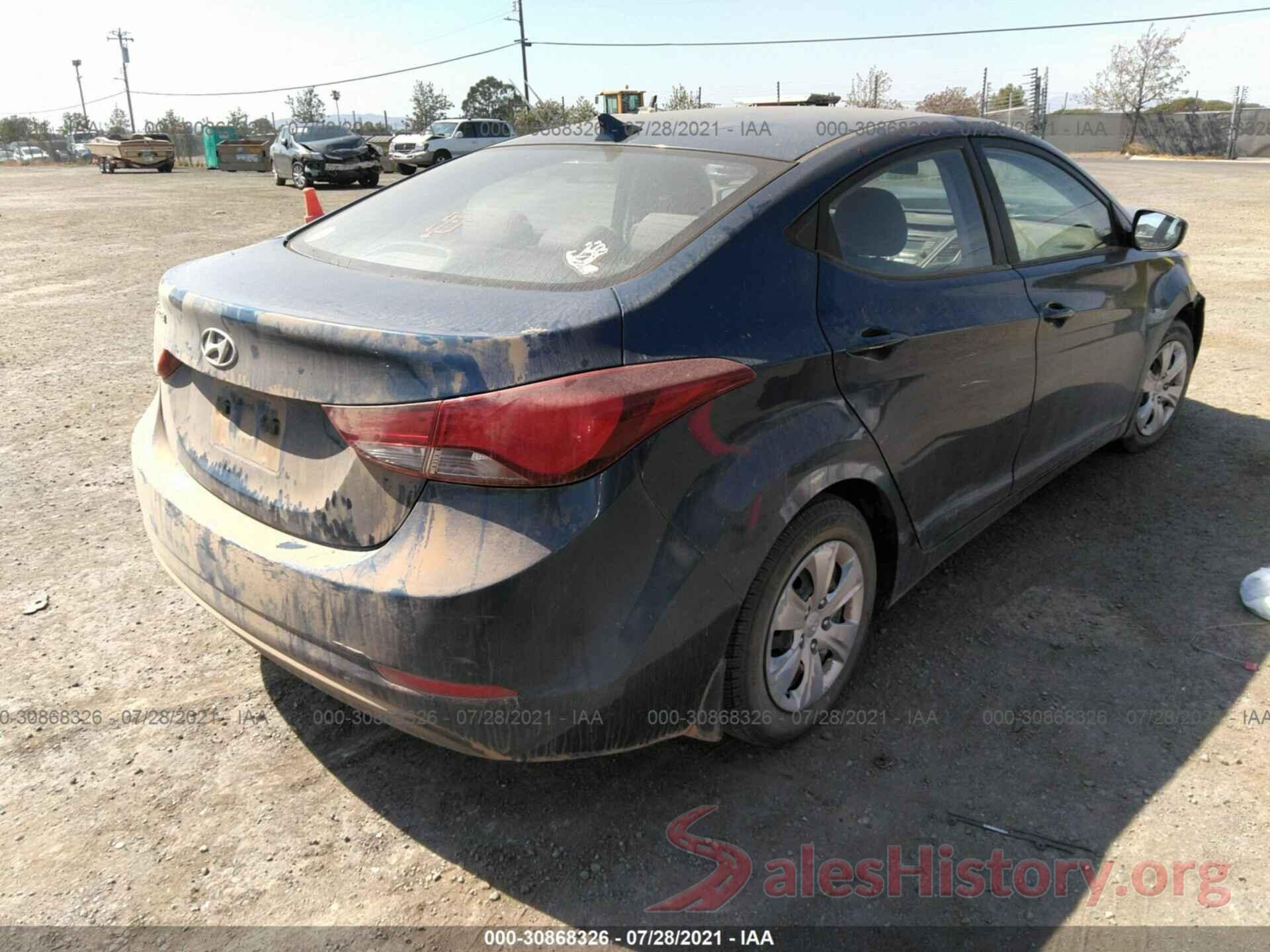 KMHDH4AE6GU482712 2016 HYUNDAI ELANTRA