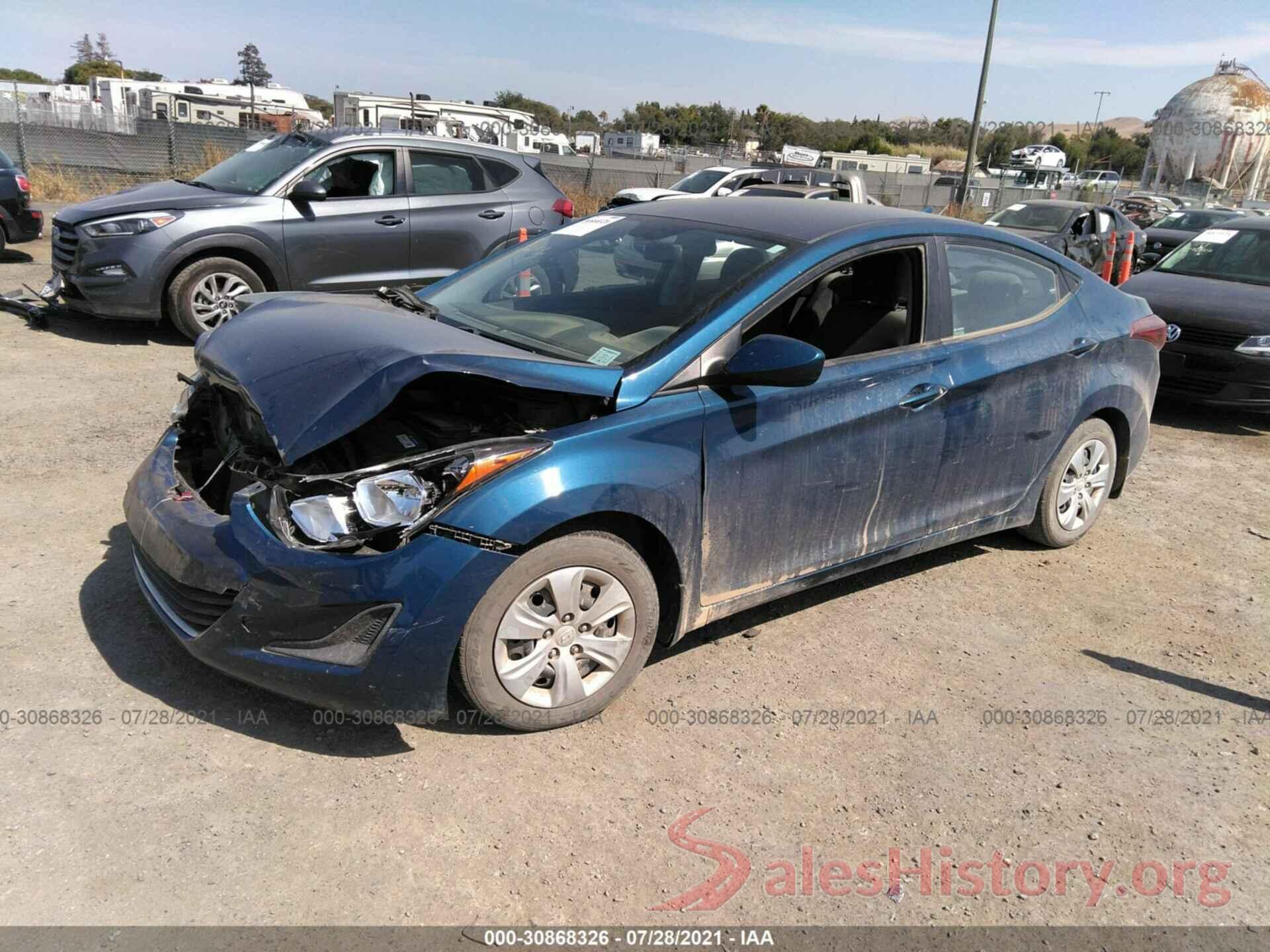 KMHDH4AE6GU482712 2016 HYUNDAI ELANTRA