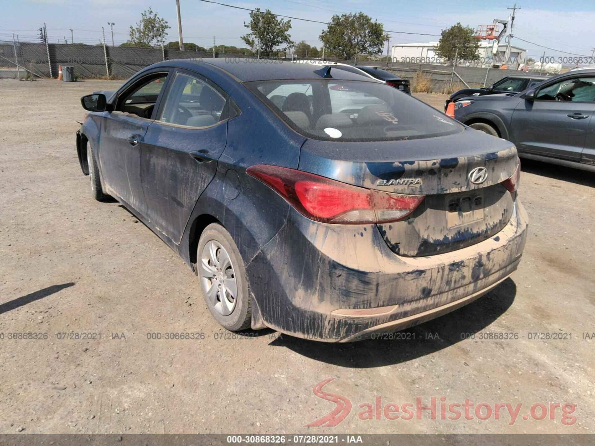 KMHDH4AE6GU482712 2016 HYUNDAI ELANTRA