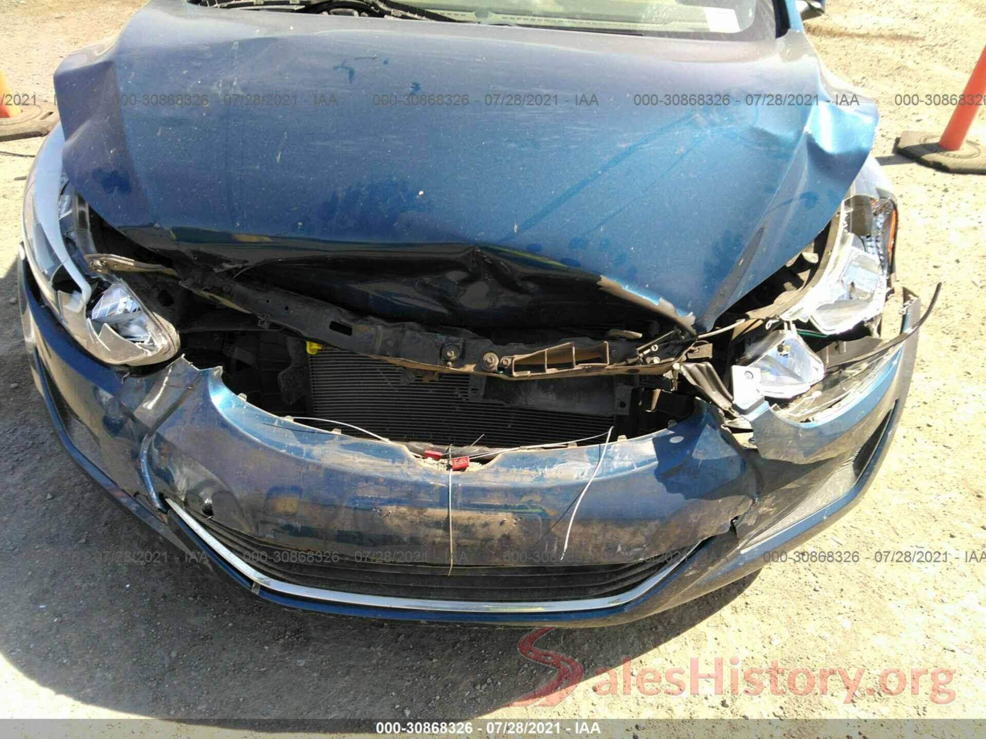 KMHDH4AE6GU482712 2016 HYUNDAI ELANTRA