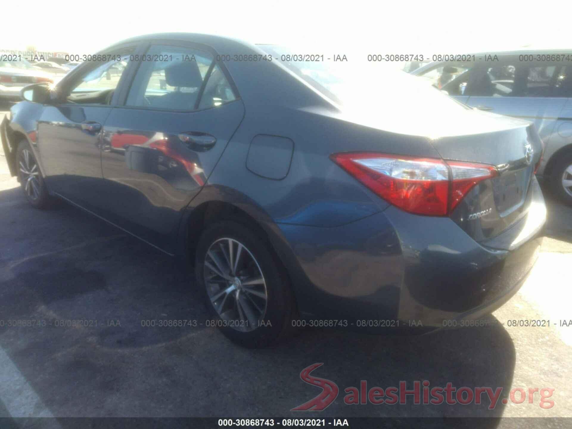 5YFBURHE4GP367825 2016 TOYOTA COROLLA