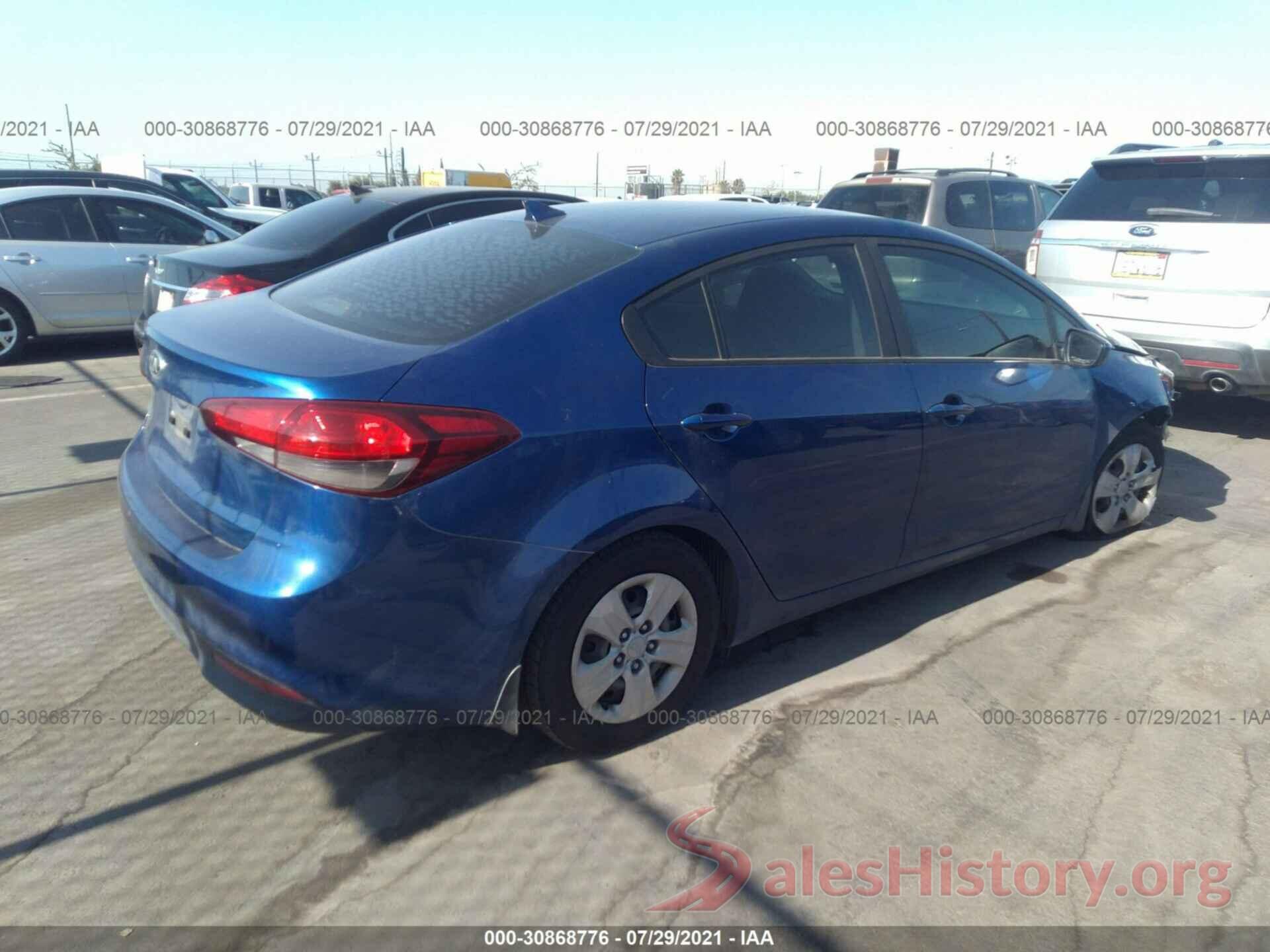 3KPFK4A73HE123575 2017 KIA FORTE