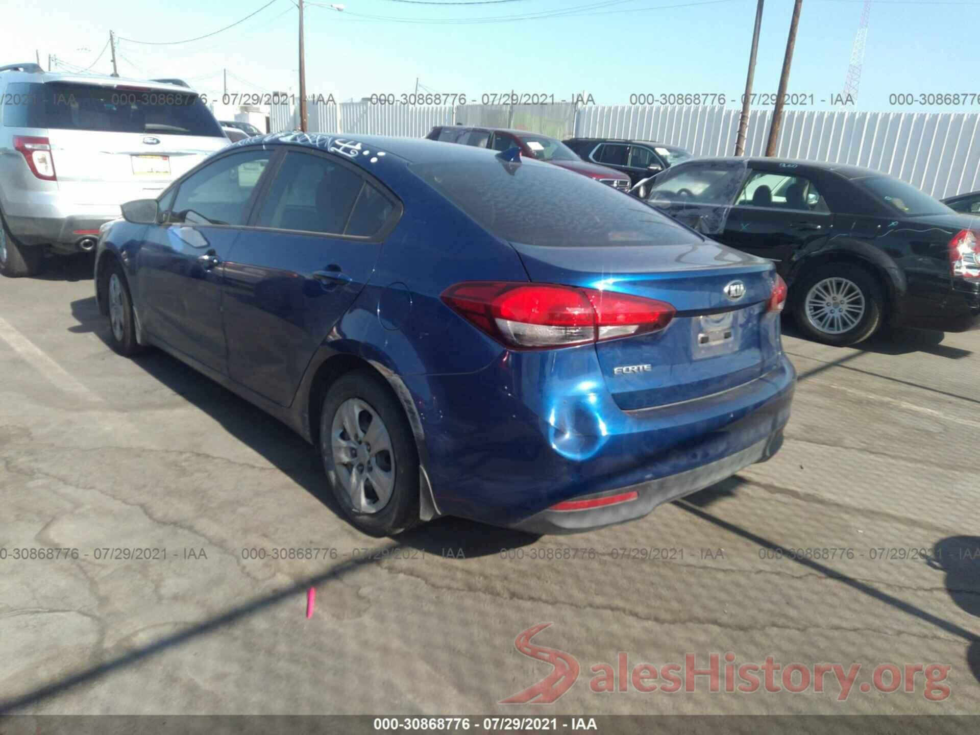 3KPFK4A73HE123575 2017 KIA FORTE