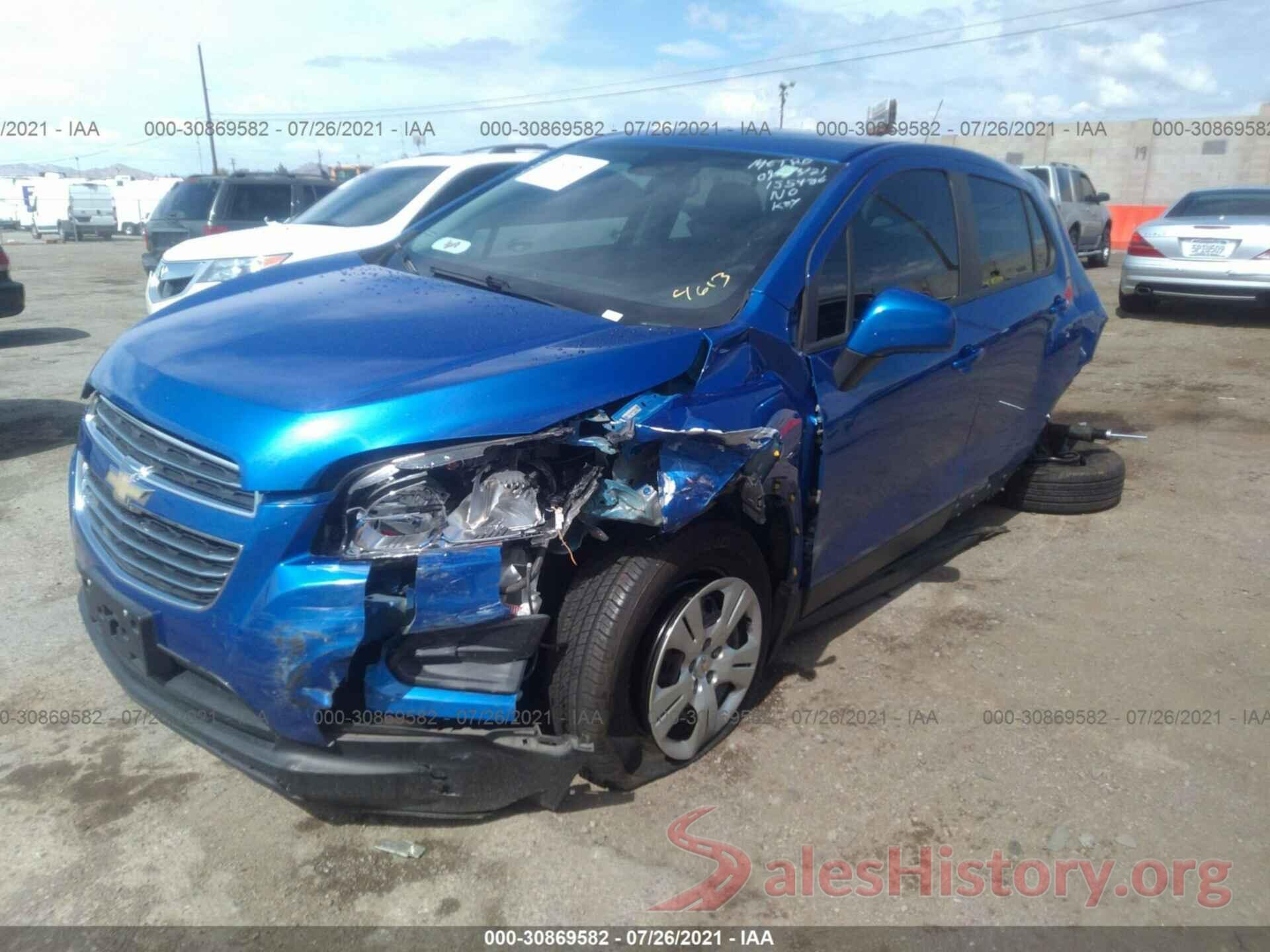 KL7CJKSB6GB678090 2016 CHEVROLET TRAX