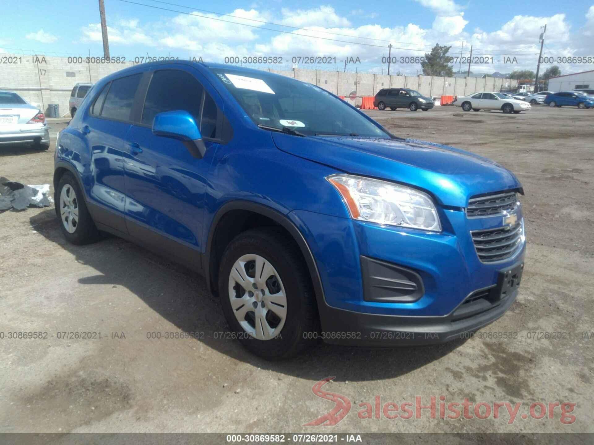 KL7CJKSB6GB678090 2016 CHEVROLET TRAX