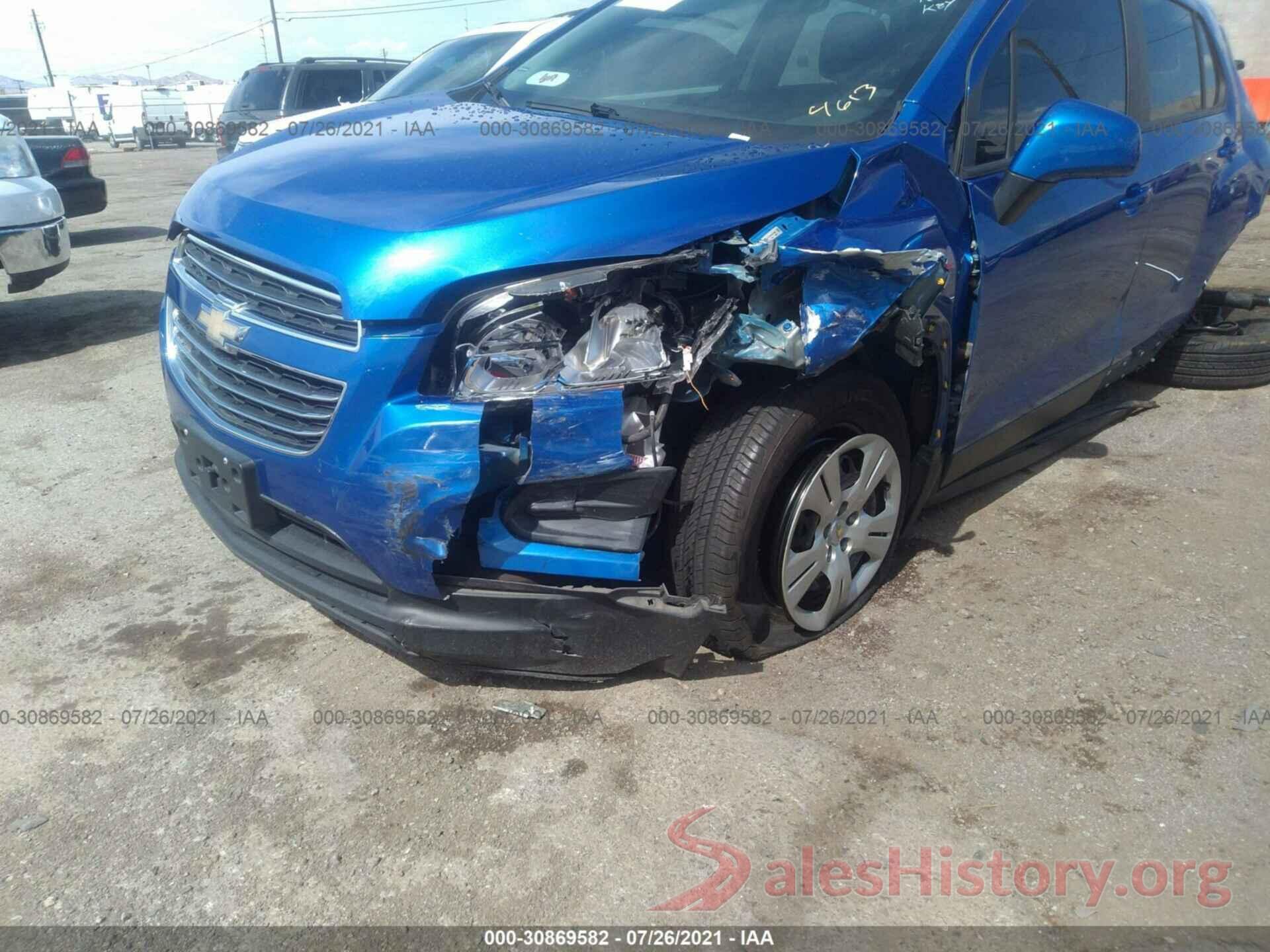 KL7CJKSB6GB678090 2016 CHEVROLET TRAX