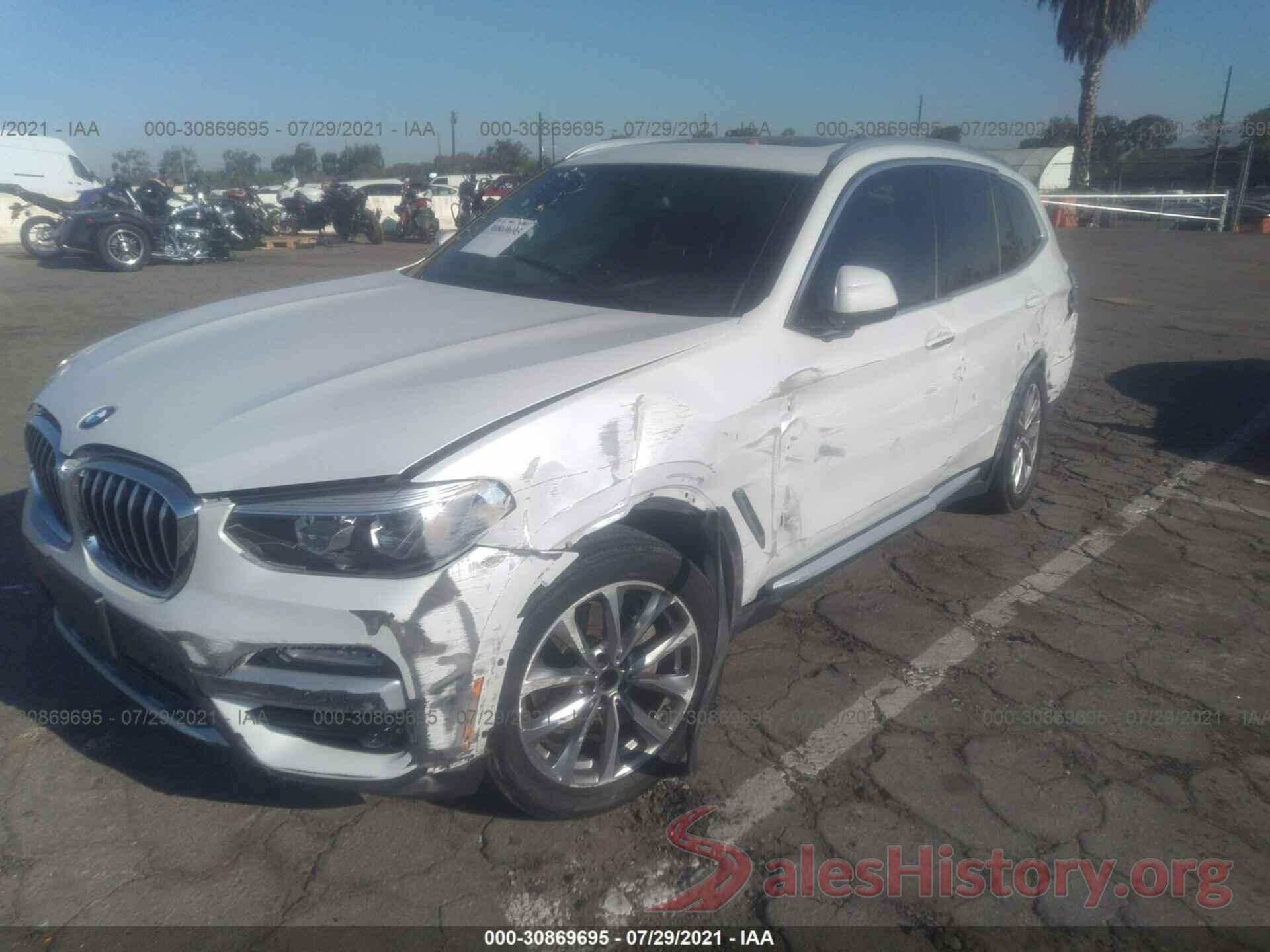 5UXTR7C5XKLF23743 2019 BMW X3