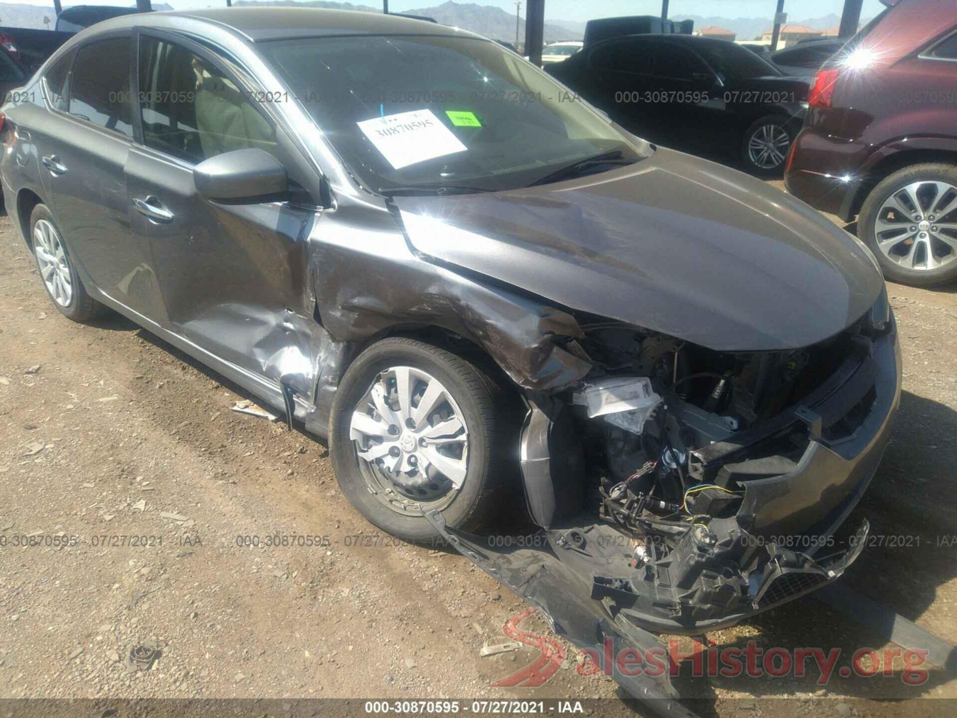 3N1AB7AP2KY447511 2019 NISSAN SENTRA