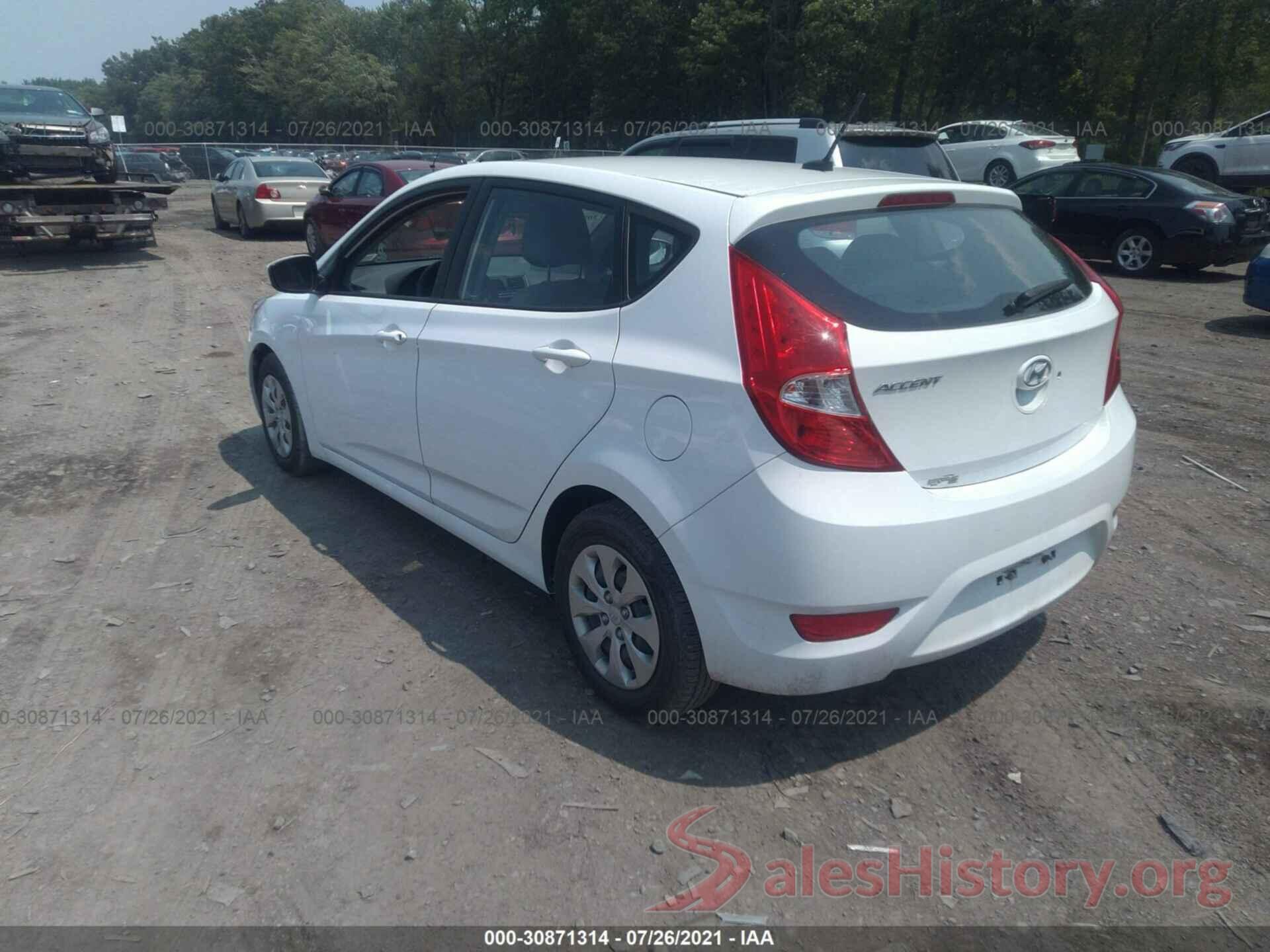 KMHCT5AE9HU319862 2017 HYUNDAI ACCENT