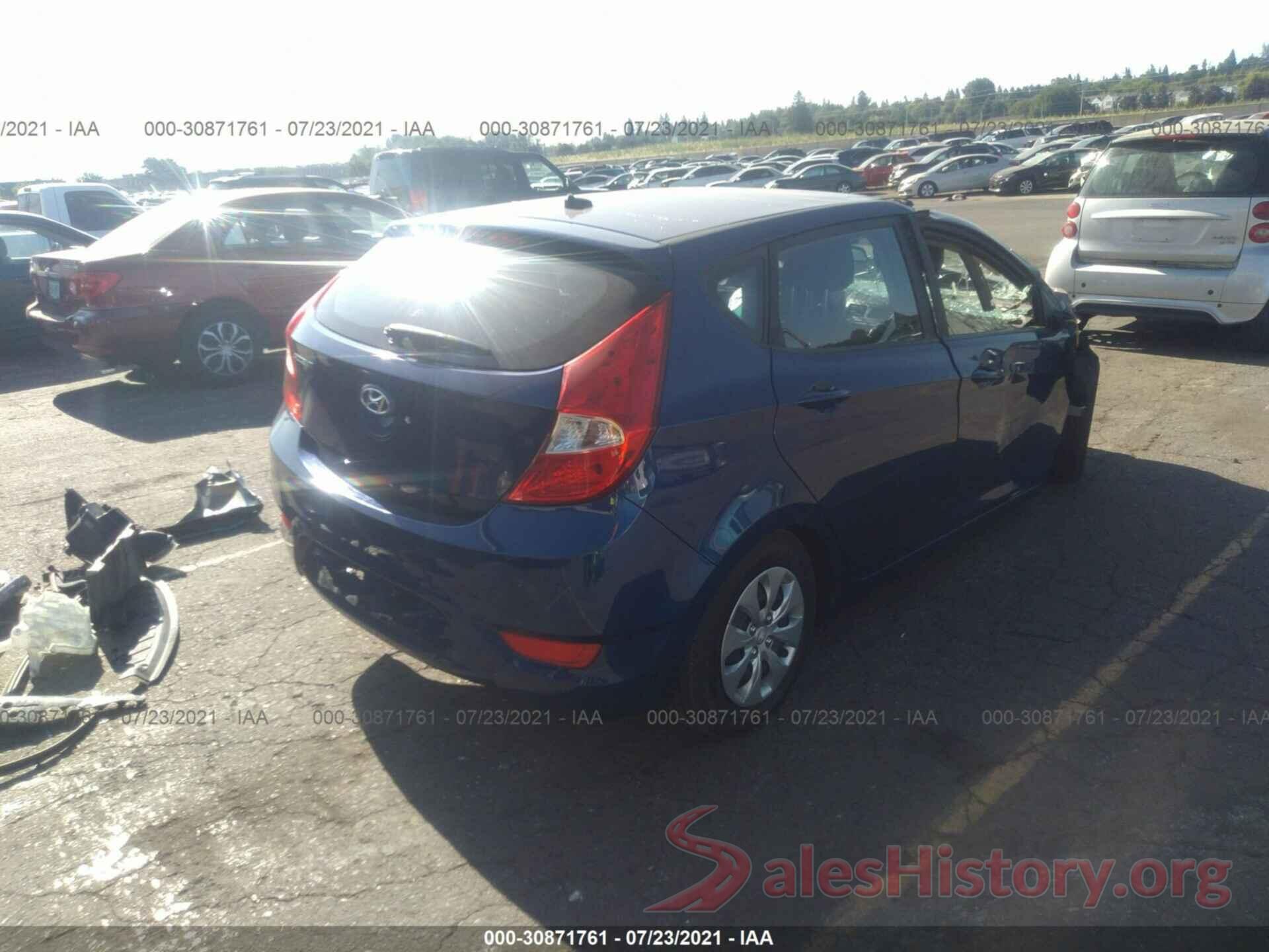 KMHCT5AE6HU316448 2017 HYUNDAI ACCENT