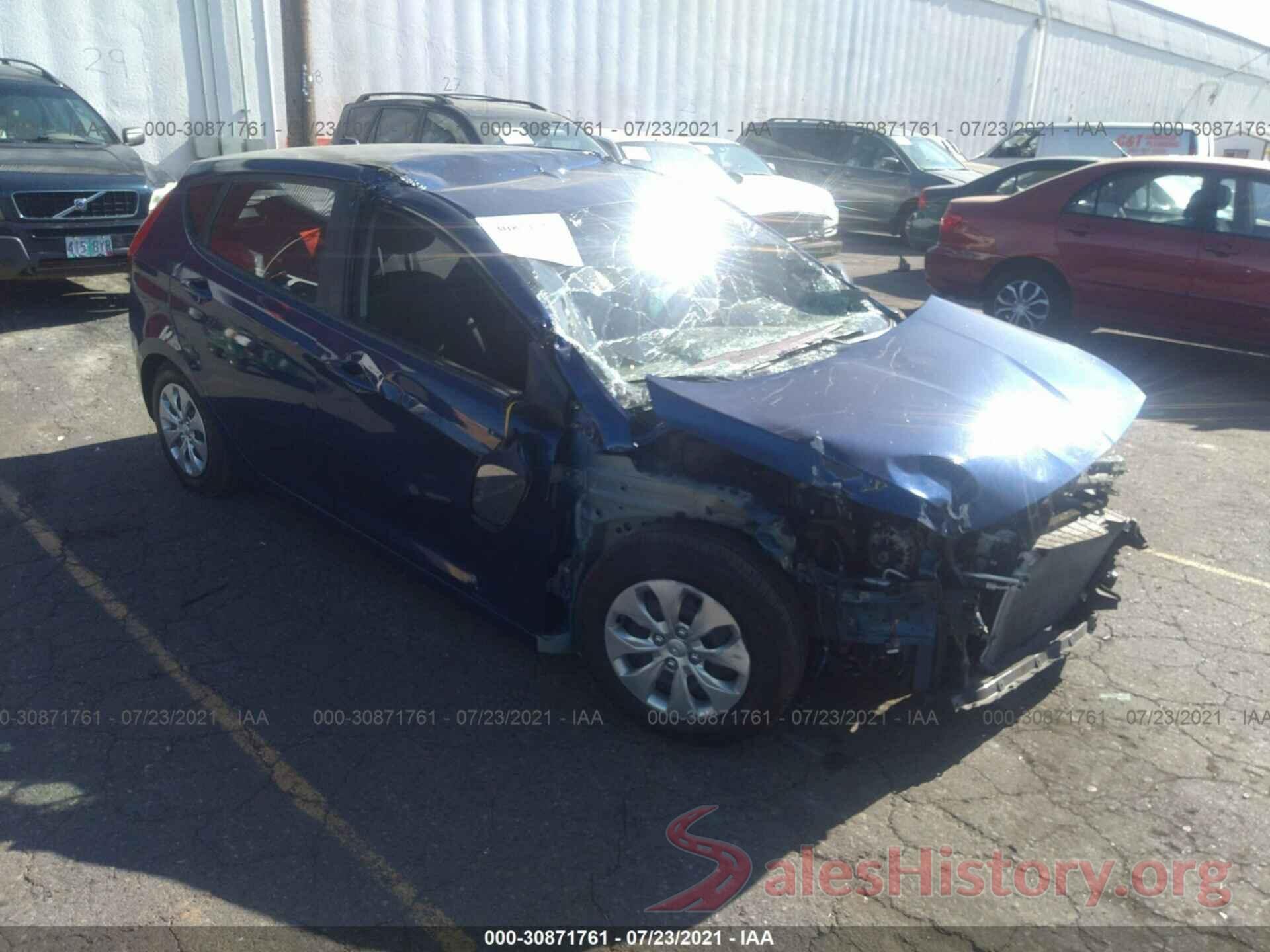 KMHCT5AE6HU316448 2017 HYUNDAI ACCENT