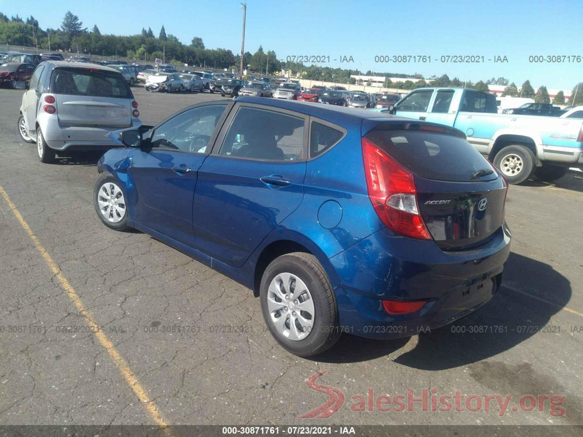 KMHCT5AE6HU316448 2017 HYUNDAI ACCENT