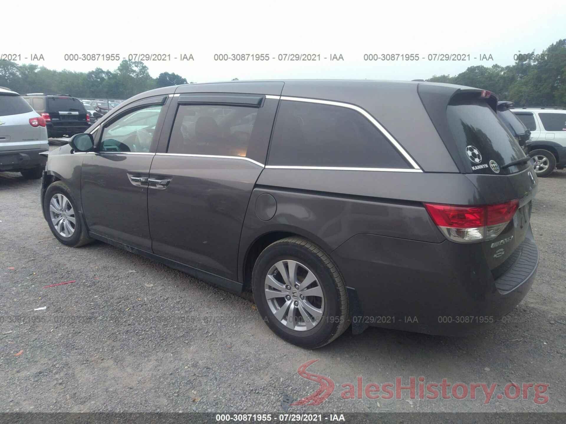 5FNRL5H37GB122456 2016 HONDA ODYSSEY