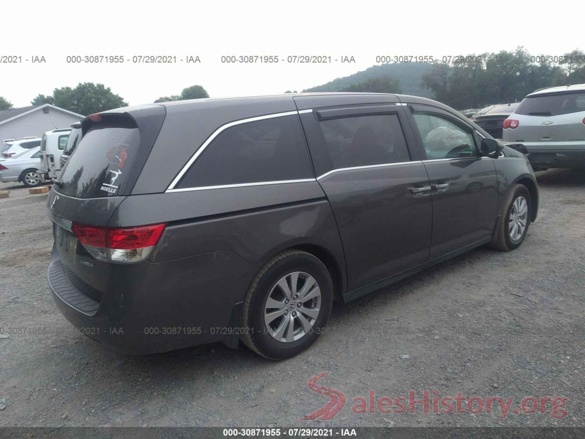 5FNRL5H37GB122456 2016 HONDA ODYSSEY