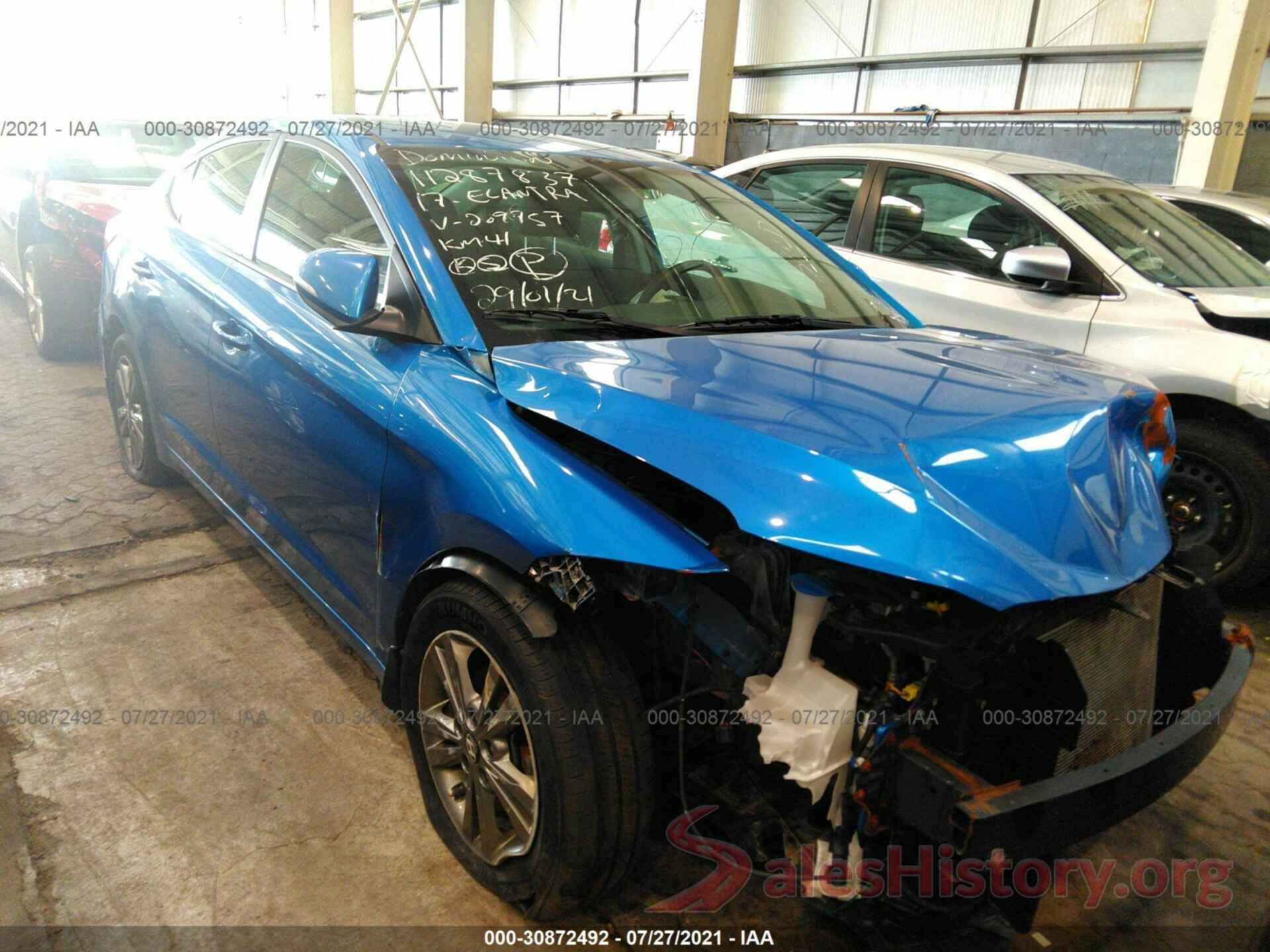 000D84LF2HU209757 2017 HYUNDAI ELANTRA