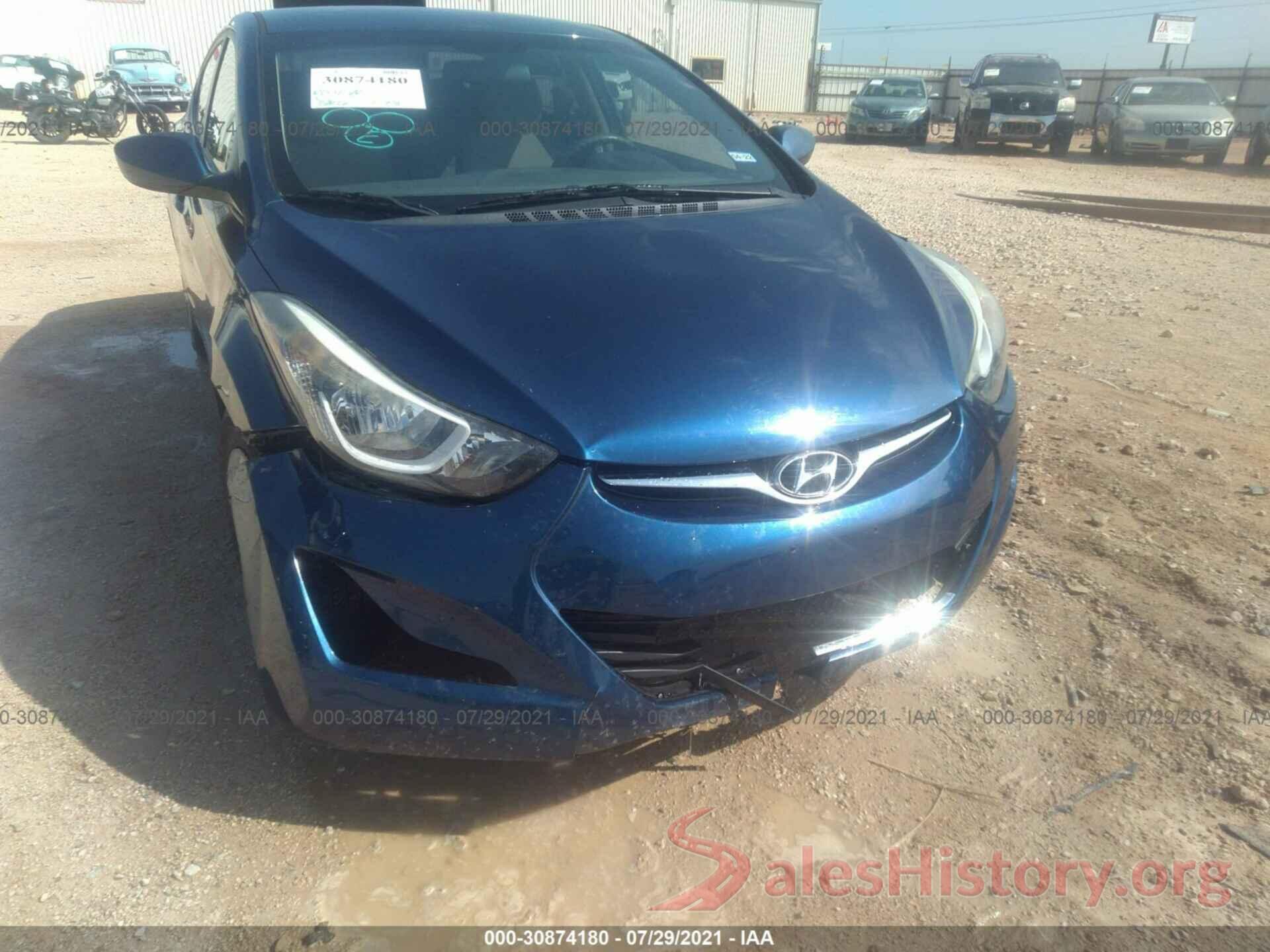 5NPDH4AE2GH789292 2016 HYUNDAI ELANTRA