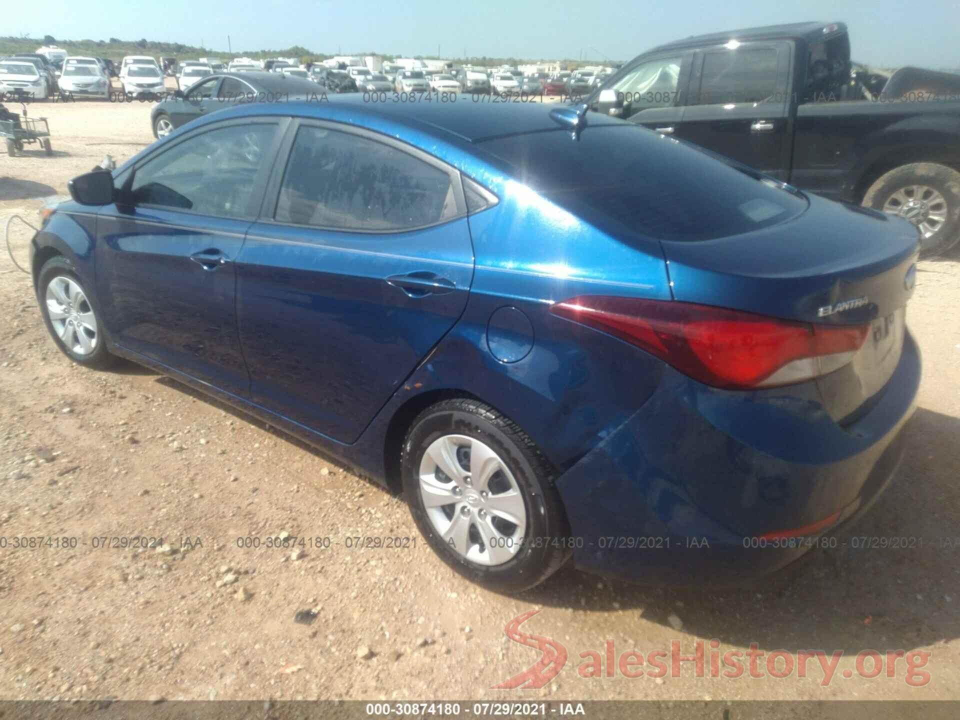 5NPDH4AE2GH789292 2016 HYUNDAI ELANTRA