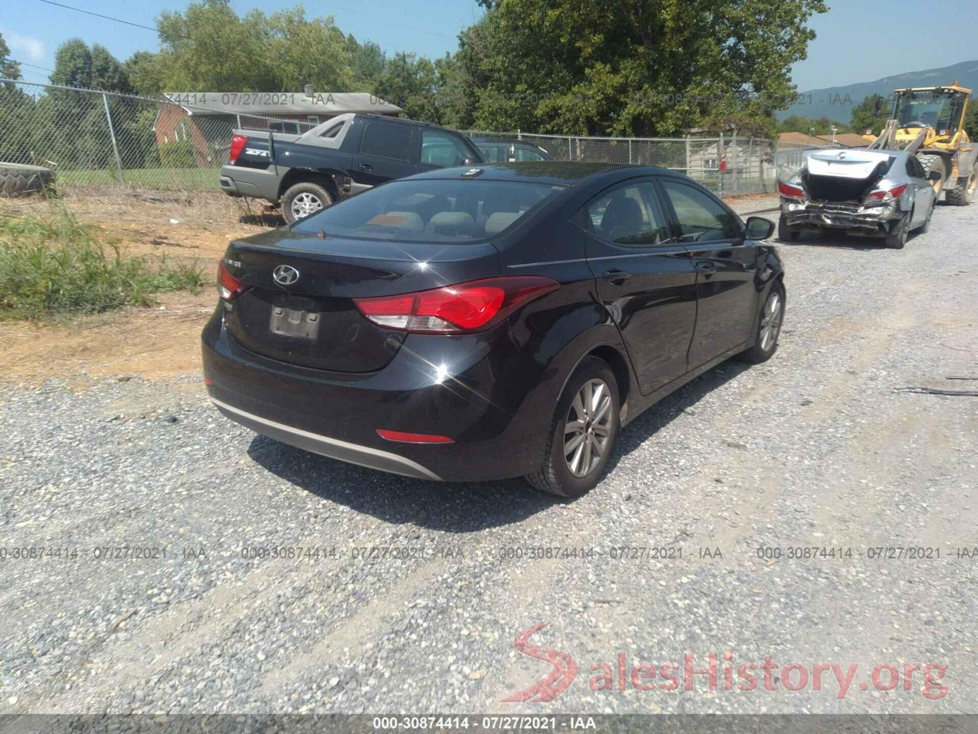 KMHDH4AE5GU520916 2016 HYUNDAI ELANTRA