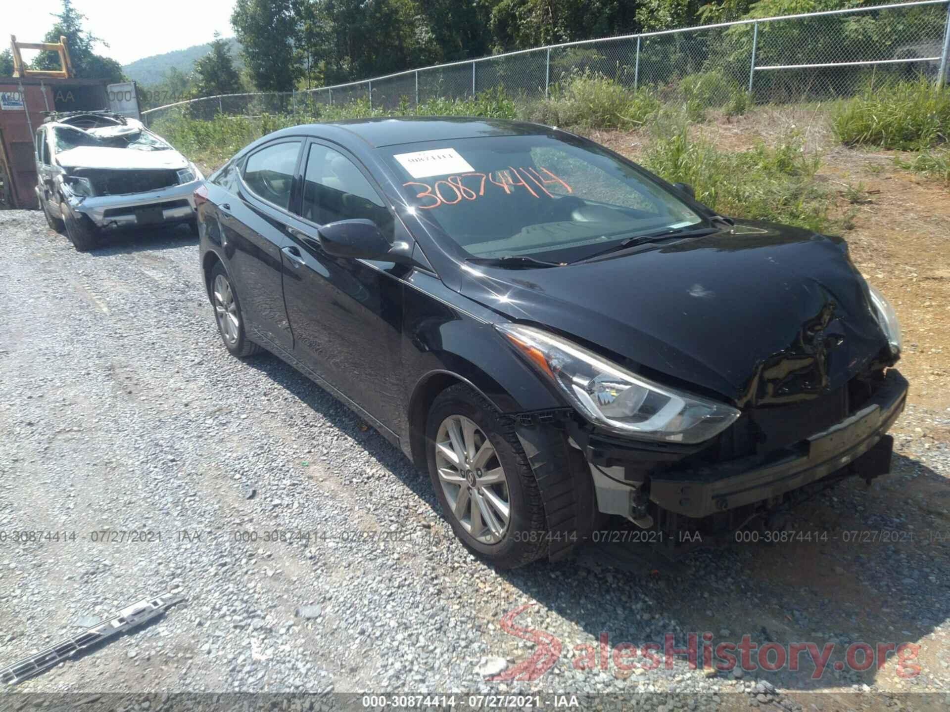 KMHDH4AE5GU520916 2016 HYUNDAI ELANTRA