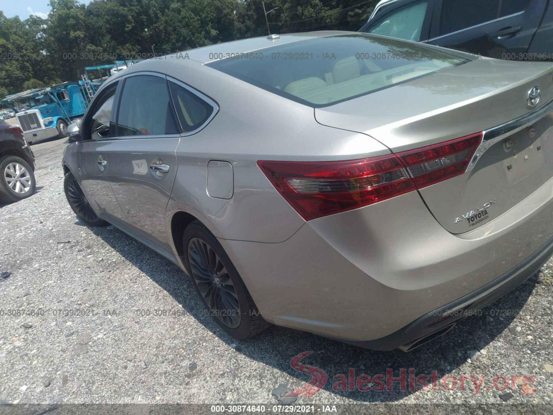 4T1BK1EB7GU204313 2016 TOYOTA AVALON