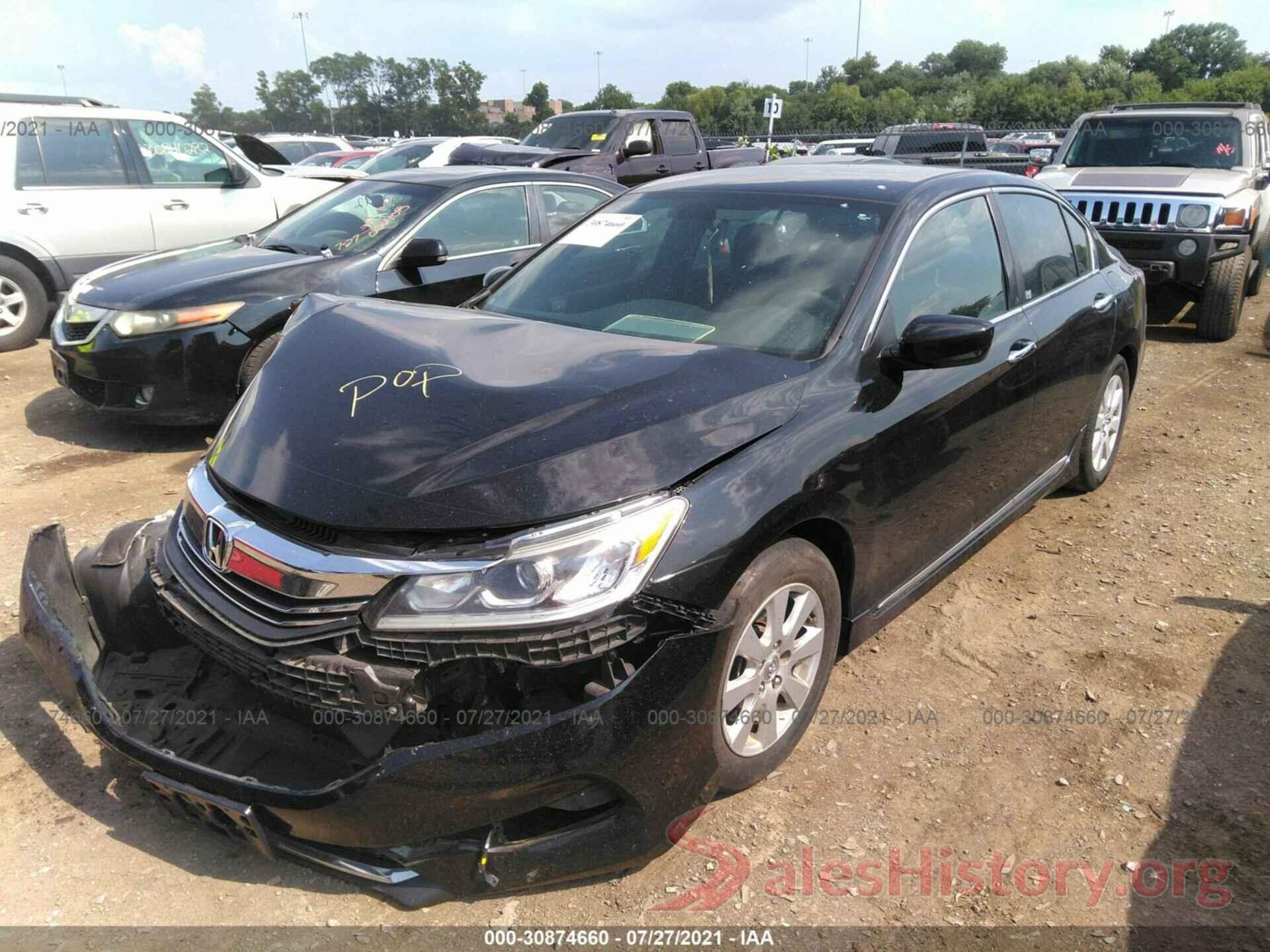 1HGCR2F5XGA035037 2016 HONDA ACCORD SEDAN