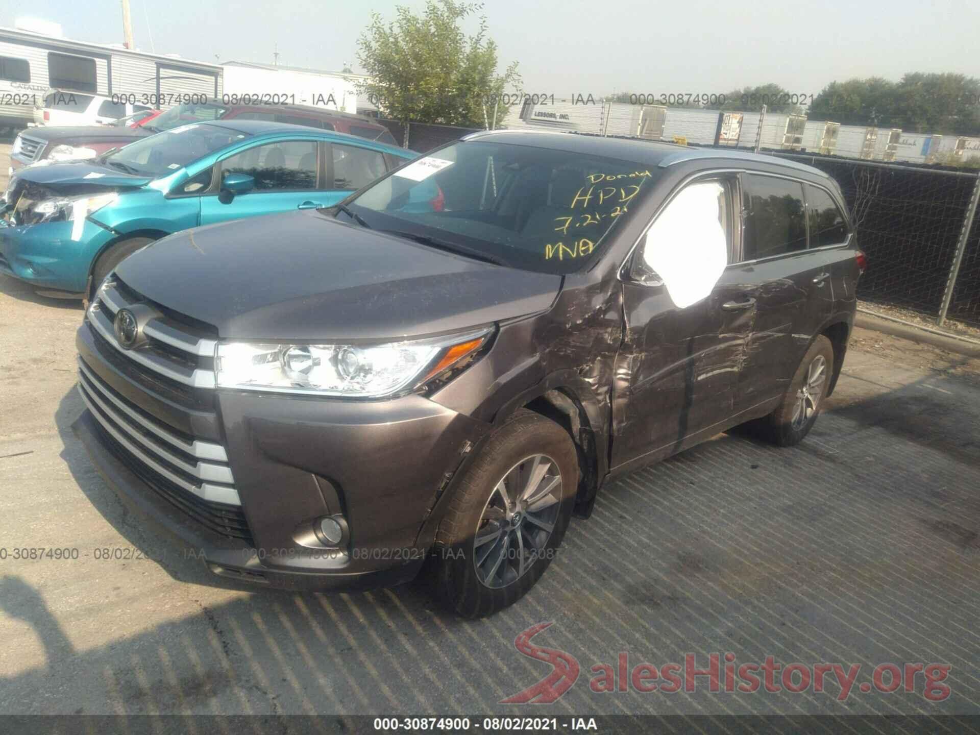 5TDJZRFH5JS853911 2018 TOYOTA HIGHLANDER