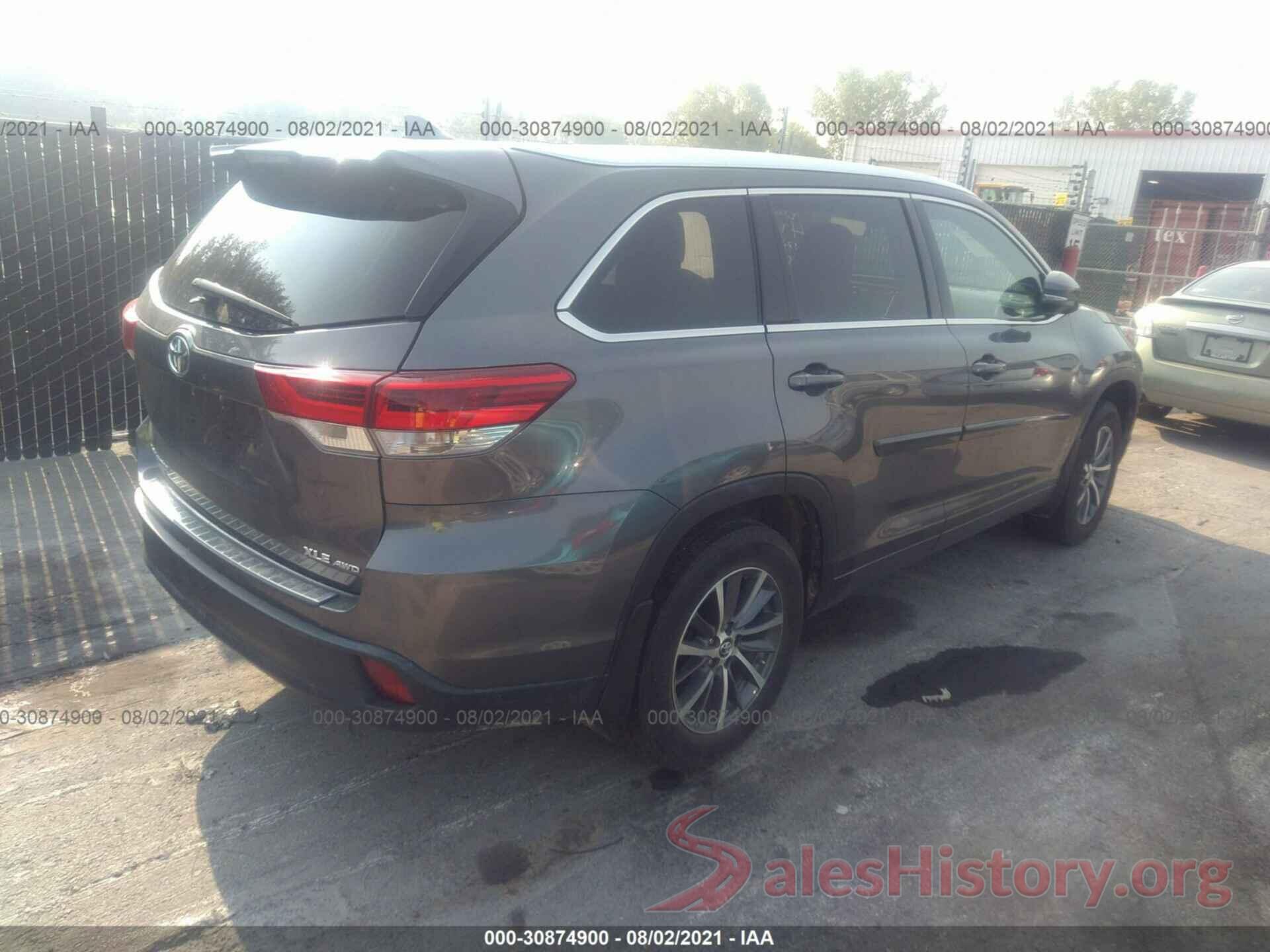 5TDJZRFH5JS853911 2018 TOYOTA HIGHLANDER