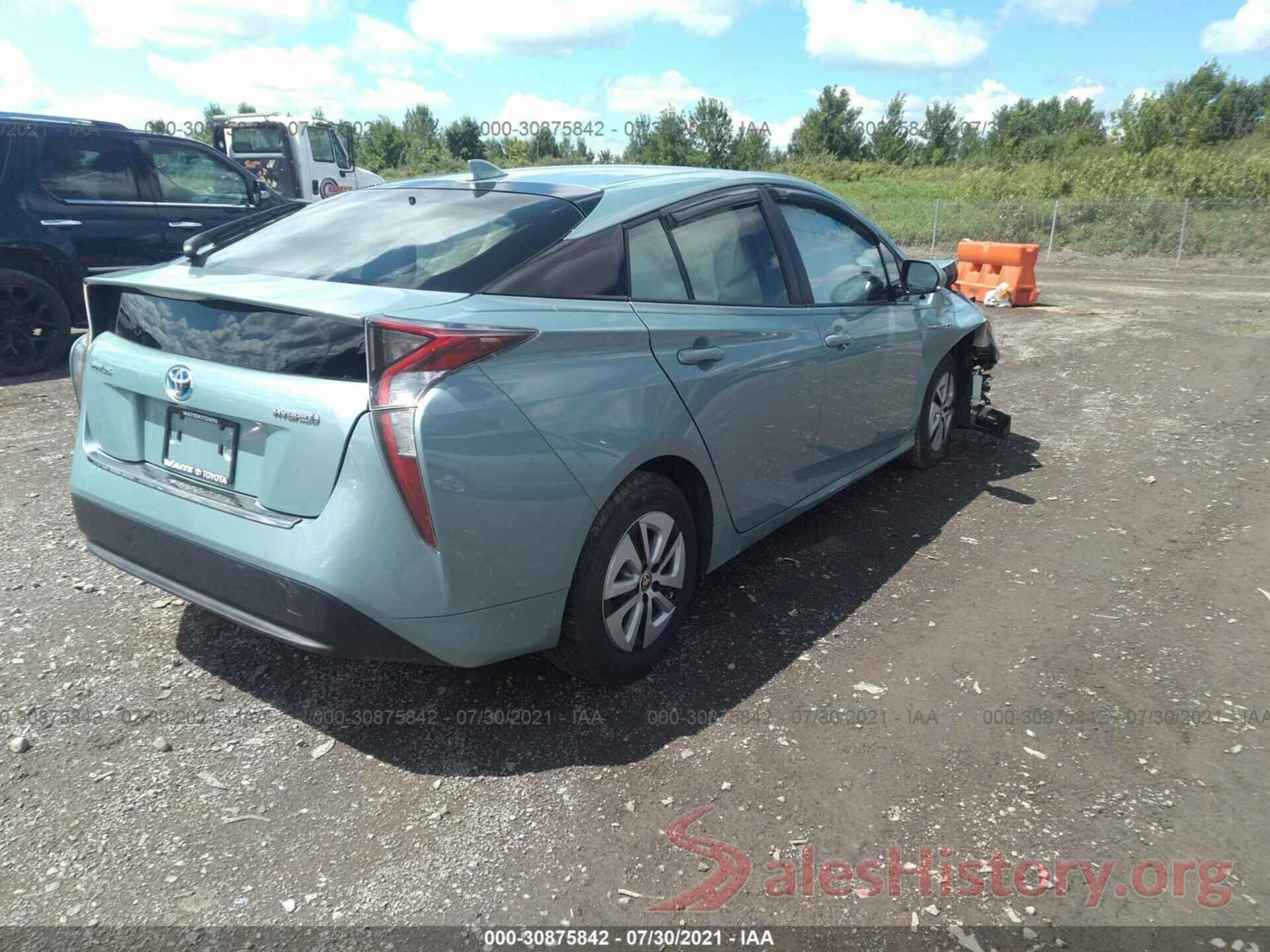 JTDKARFU0H3036303 2017 TOYOTA PRIUS