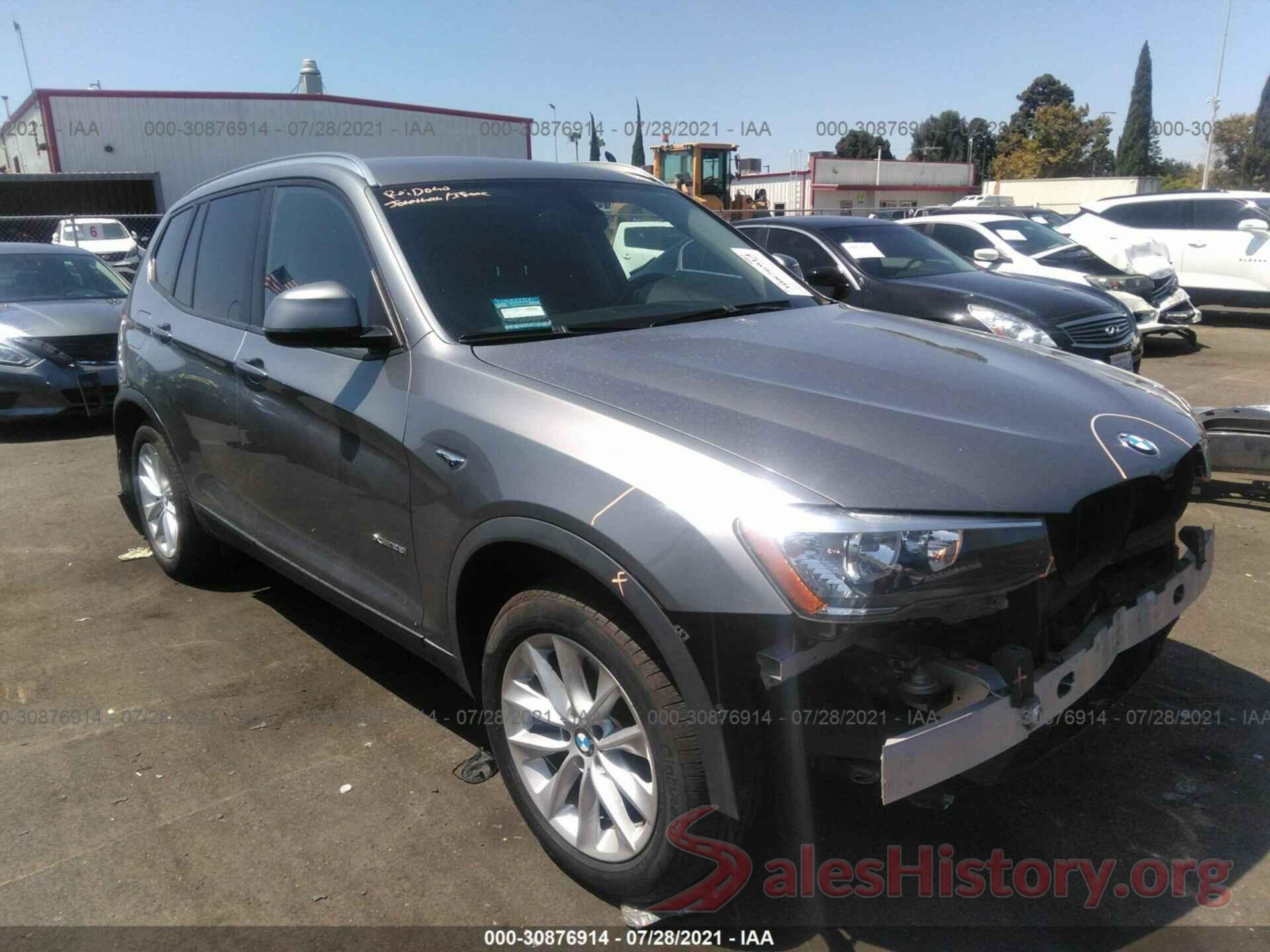 5UXWX9C59H0T14130 2017 BMW X3