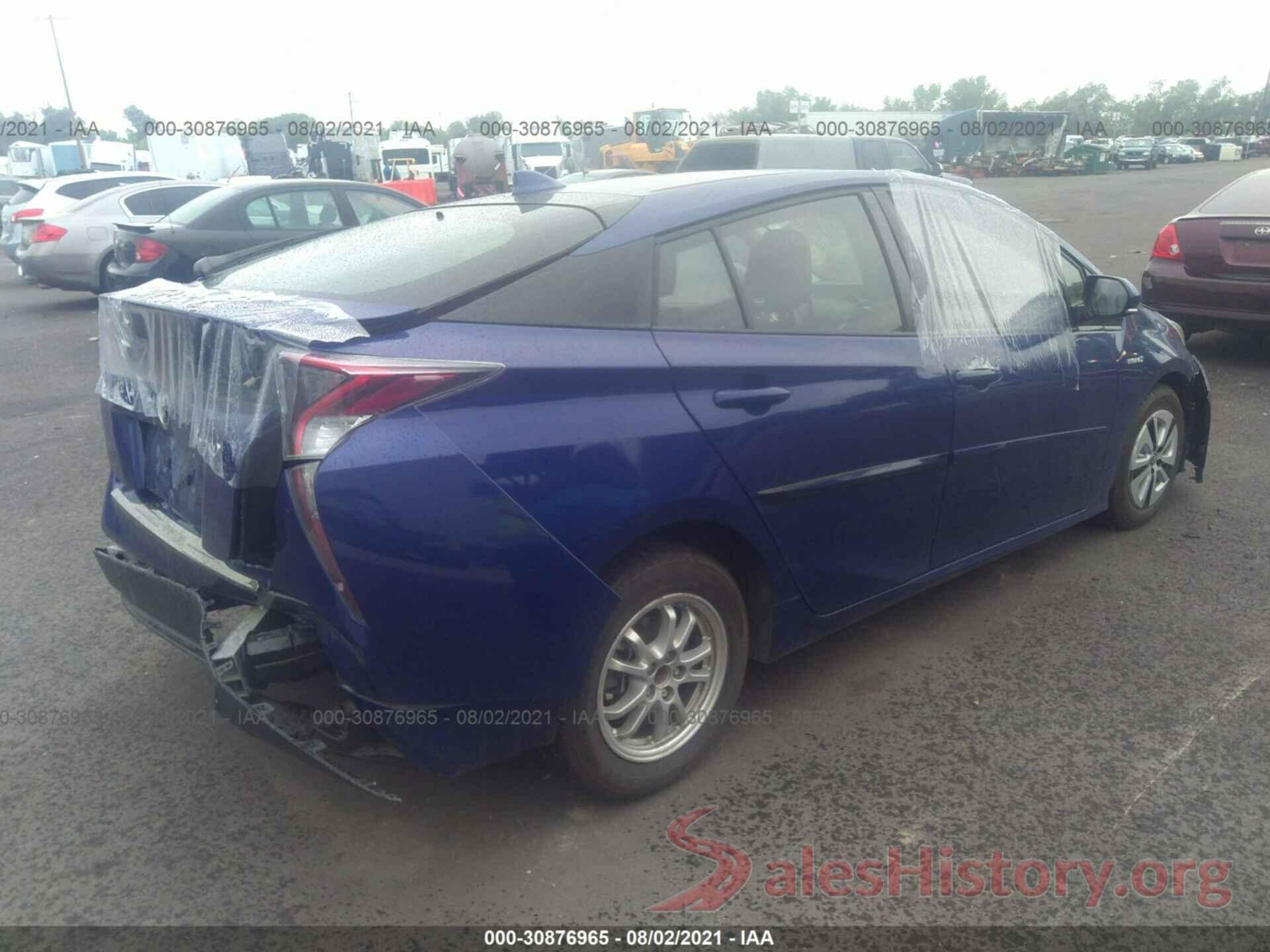 JTDKARFU3G3500280 2016 TOYOTA PRIUS