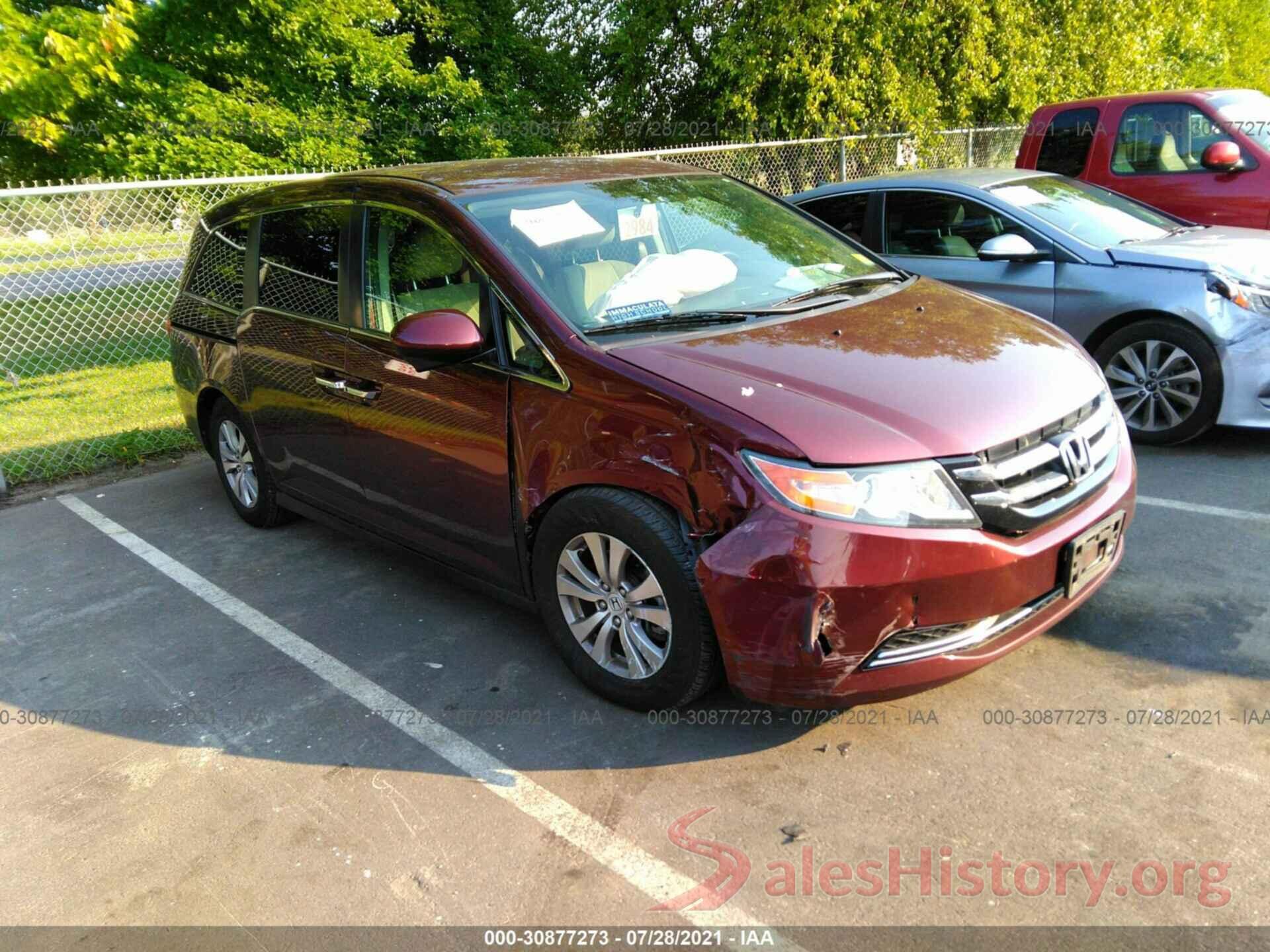 5FNRL5H33GB076950 2016 HONDA ODYSSEY