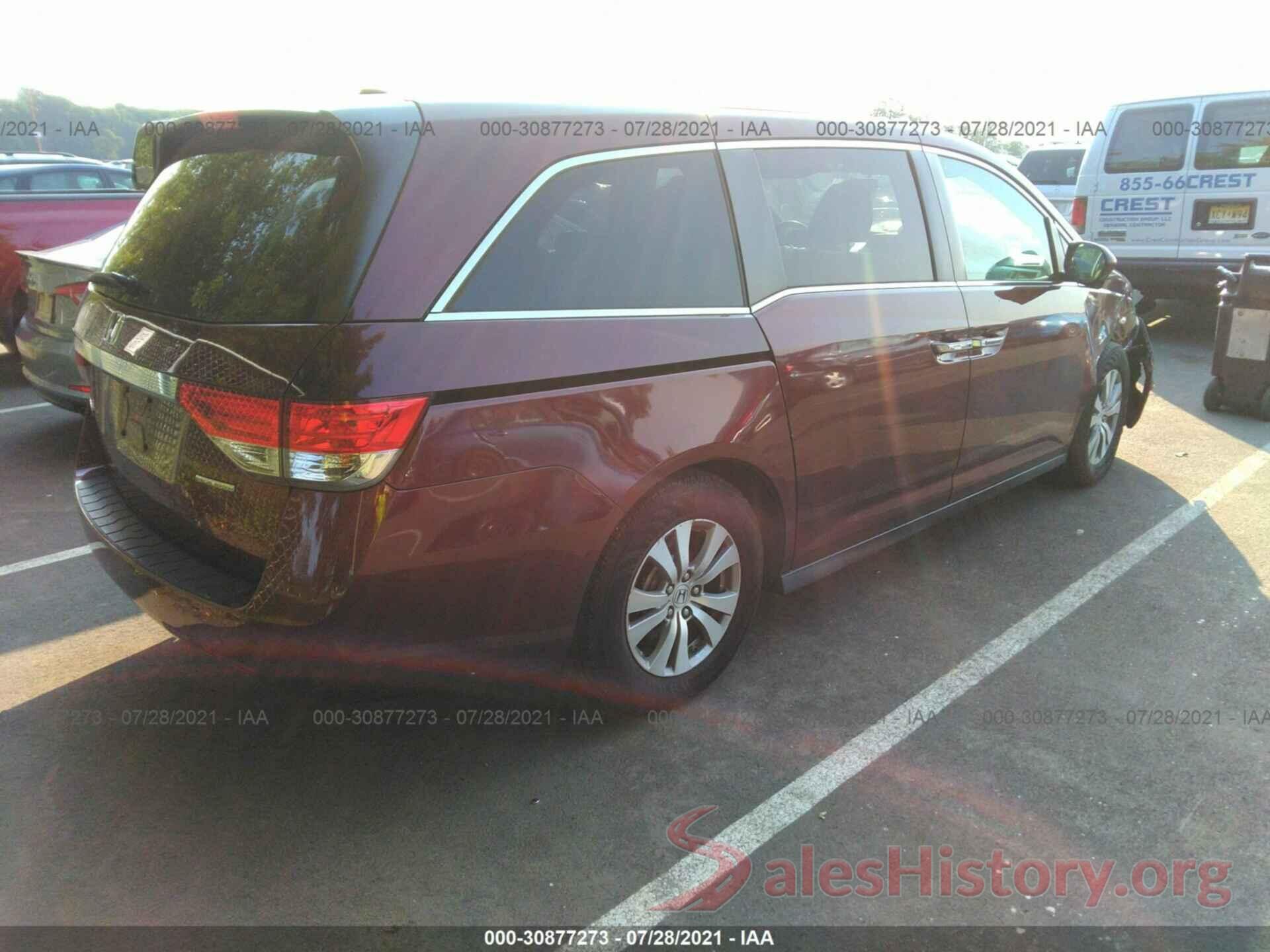 5FNRL5H33GB076950 2016 HONDA ODYSSEY