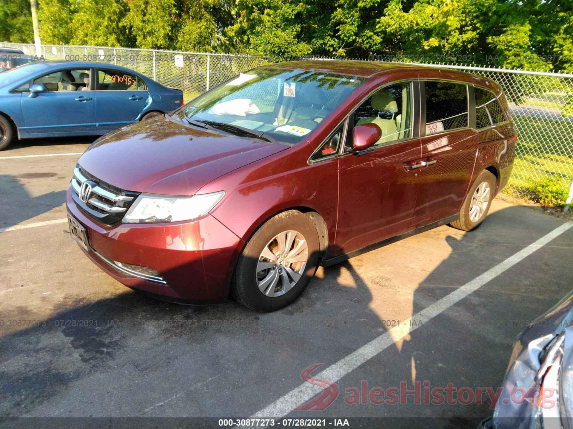 5FNRL5H33GB076950 2016 HONDA ODYSSEY