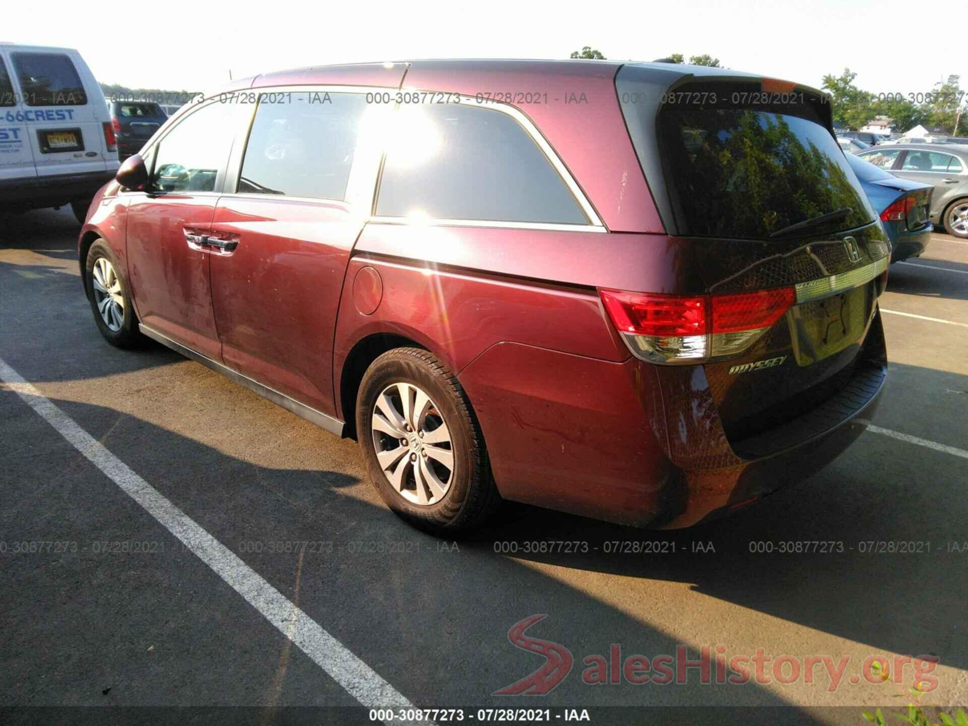 5FNRL5H33GB076950 2016 HONDA ODYSSEY